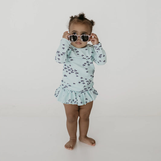 Current Tyed x Little & Lively: The "Sullivan" Ruffle Swim Bottoms • 0-6 months