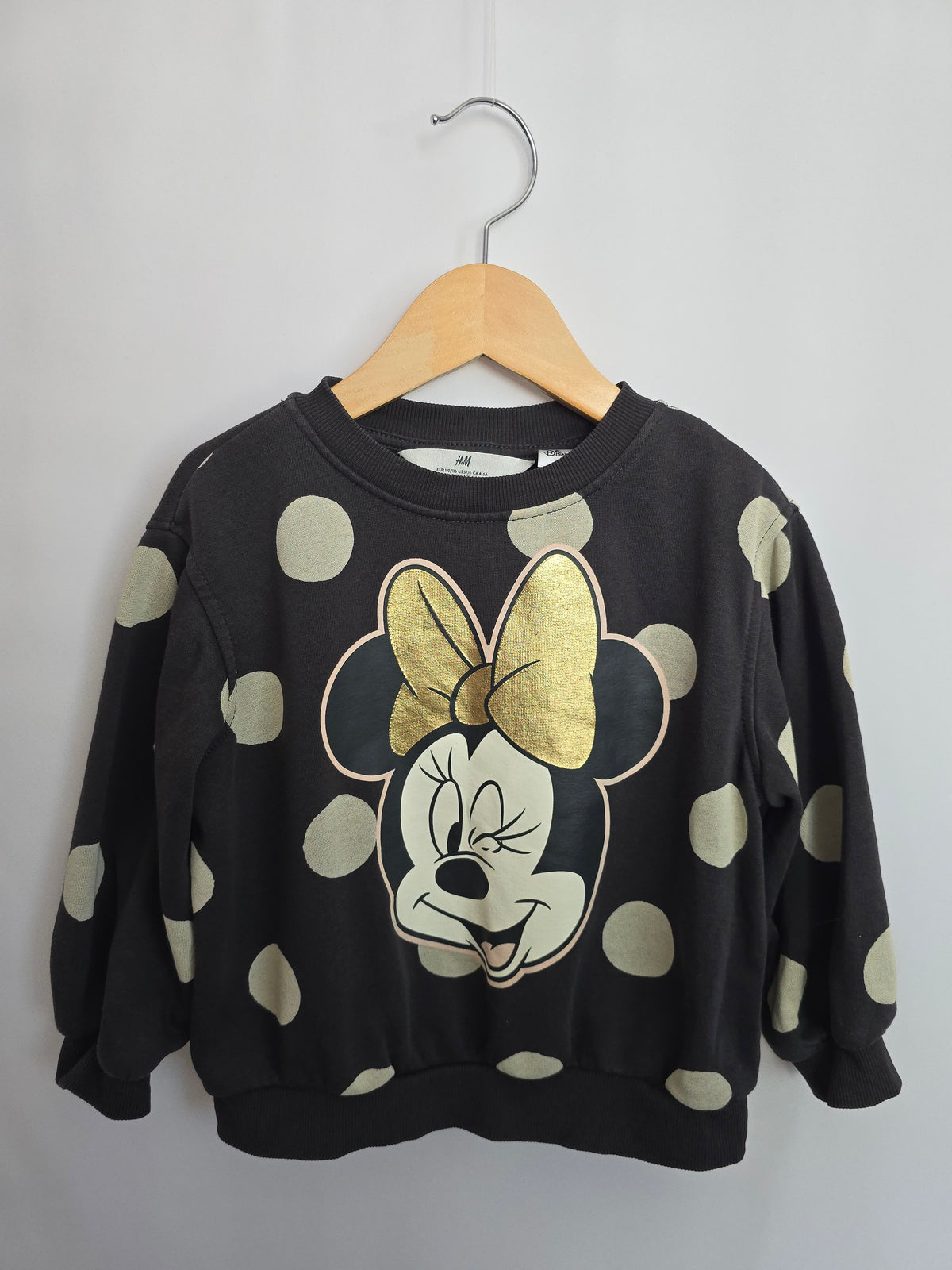 H&M Minnie Polkadot Crewneck • 4-6 years