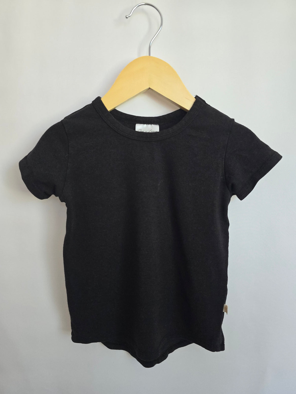 Jax & Lennon Black Basic Tee • Youth Medium 8-9 years