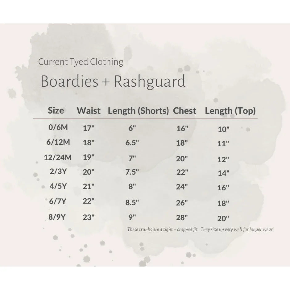 Current Tyed x Little & Lively: The "Wynnie" Rashguard - 0-6 months