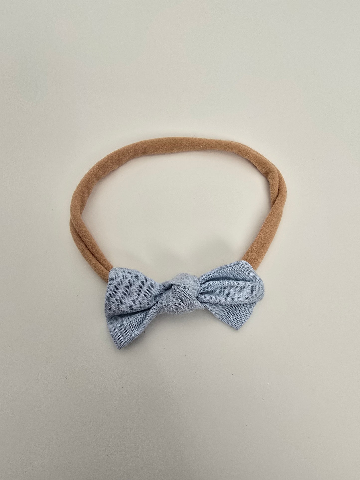 Baby Blue Bow Headband