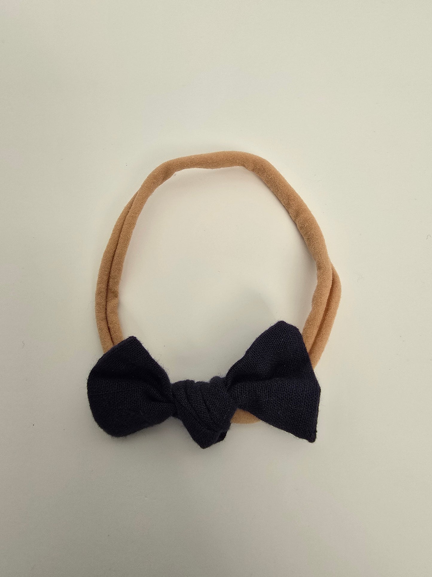 Navy Blue Bow Headband