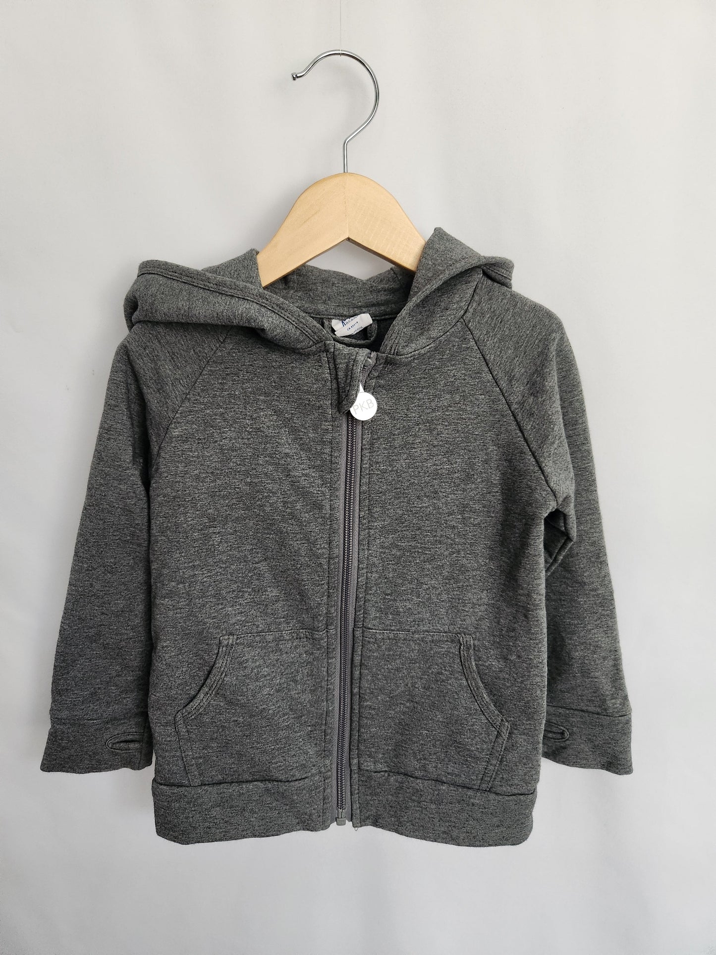 Peekaboo Beans Grey Zip Hoodie • 3 years