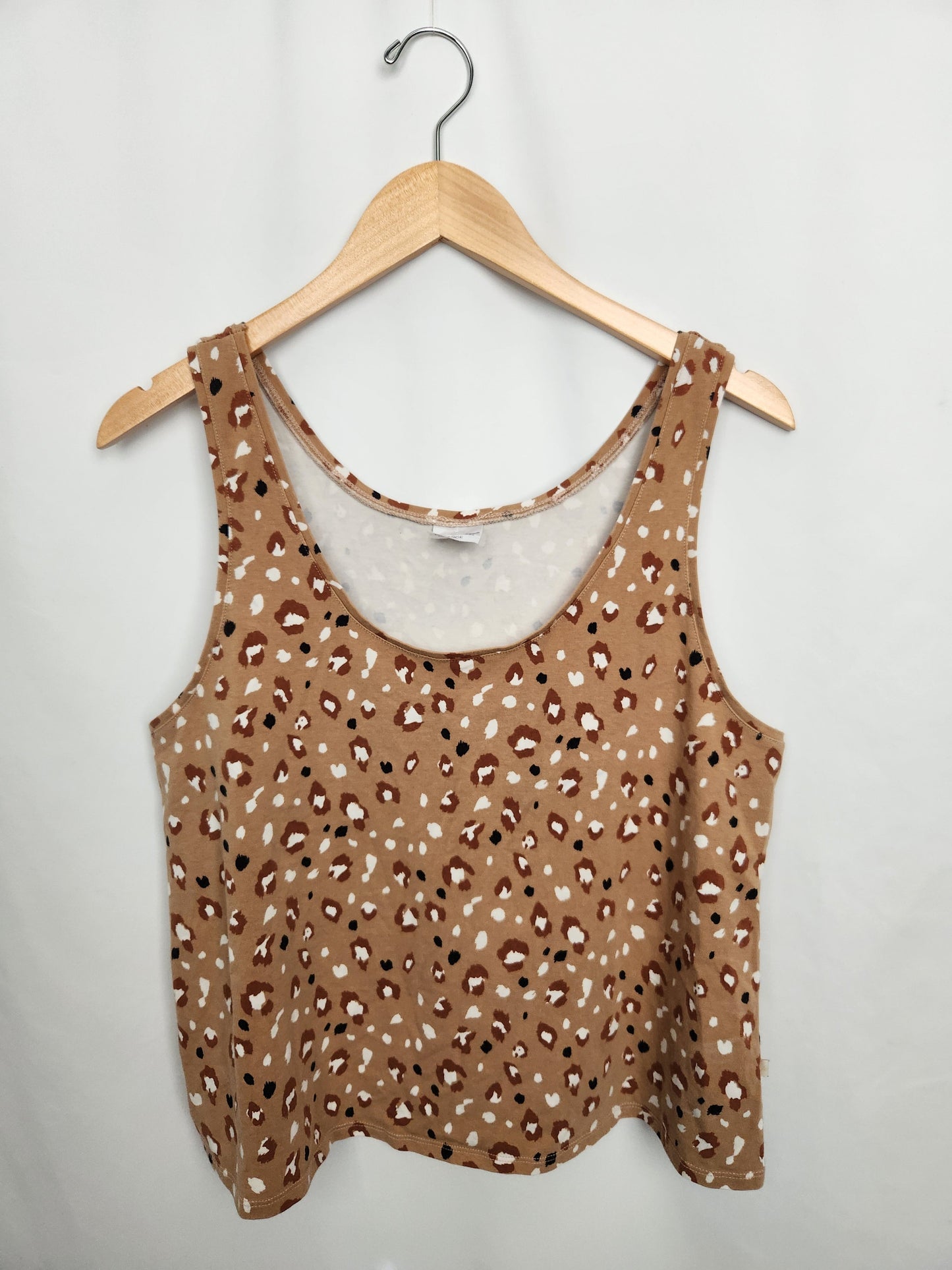 Jax & Lennon Leopard Crop Tank • Large