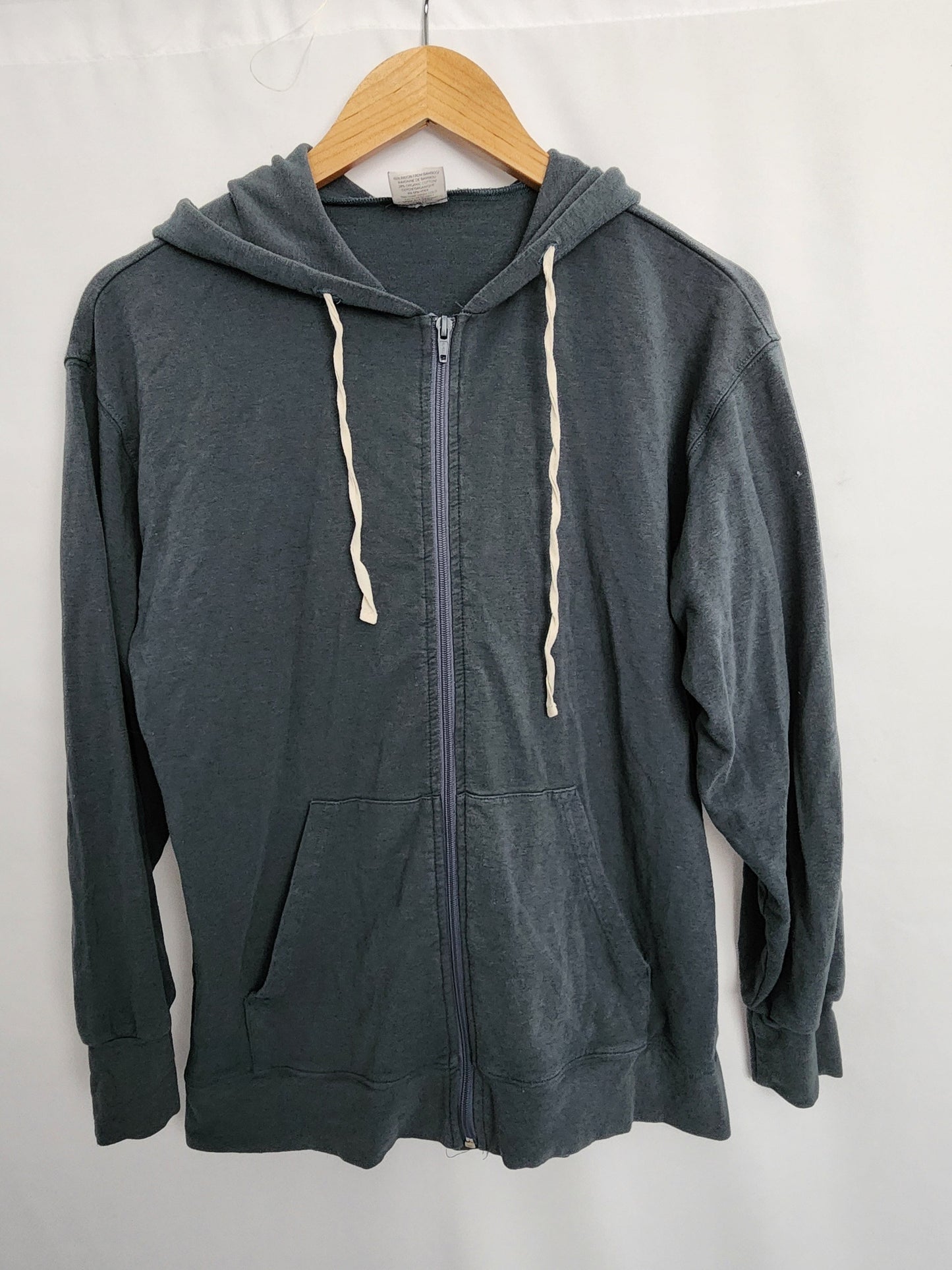 Jax & Lennon Green Grey Terry Zip Hoodie • X-Small