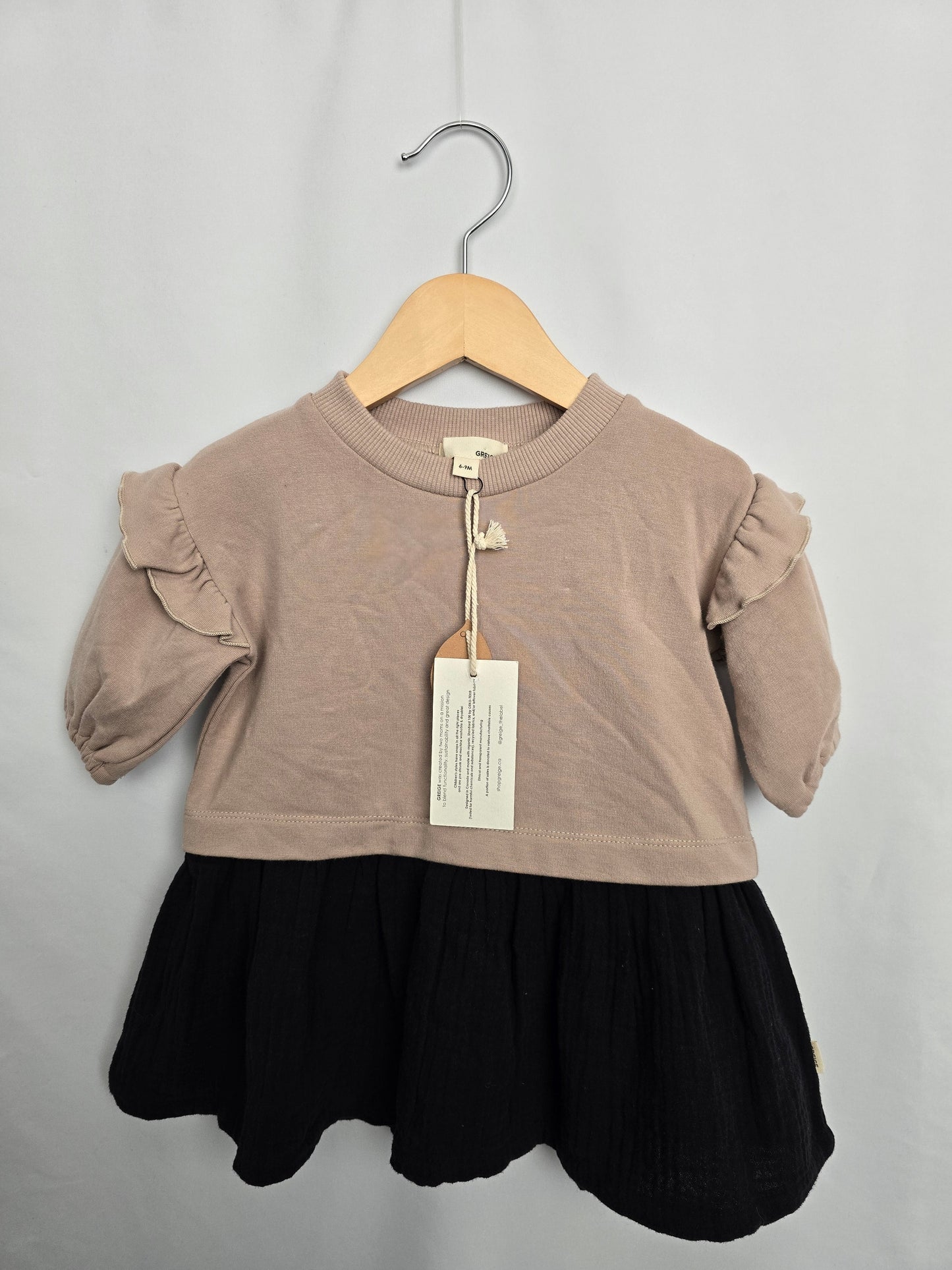 NEW Griege Peplum Sweater Dress • 6-9 months