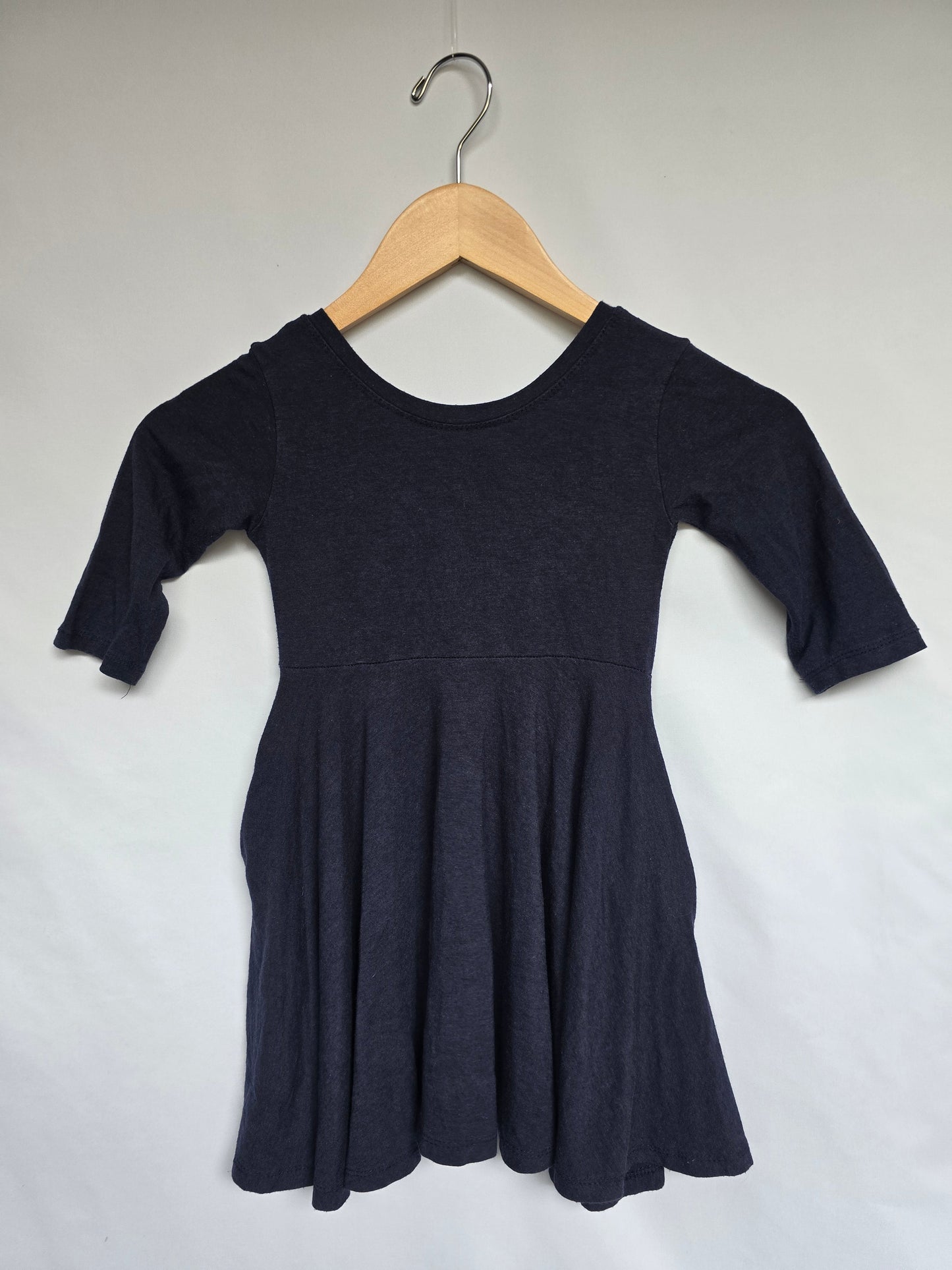 Nest & Nurture Navy Blue Twirl Dress • 4 years