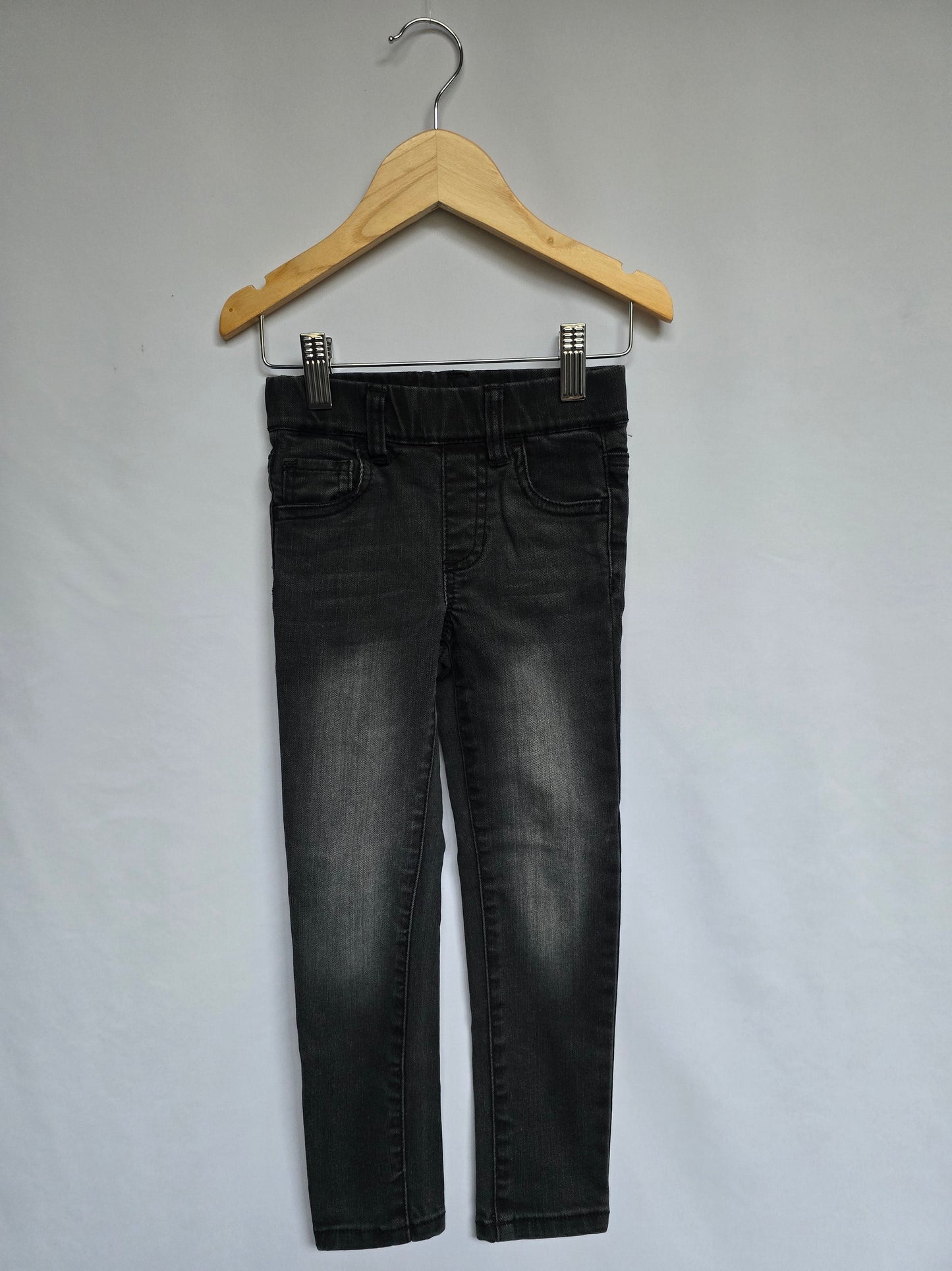 Jax & Lennon Dark Grey Skinny Jeans • 3-4 years