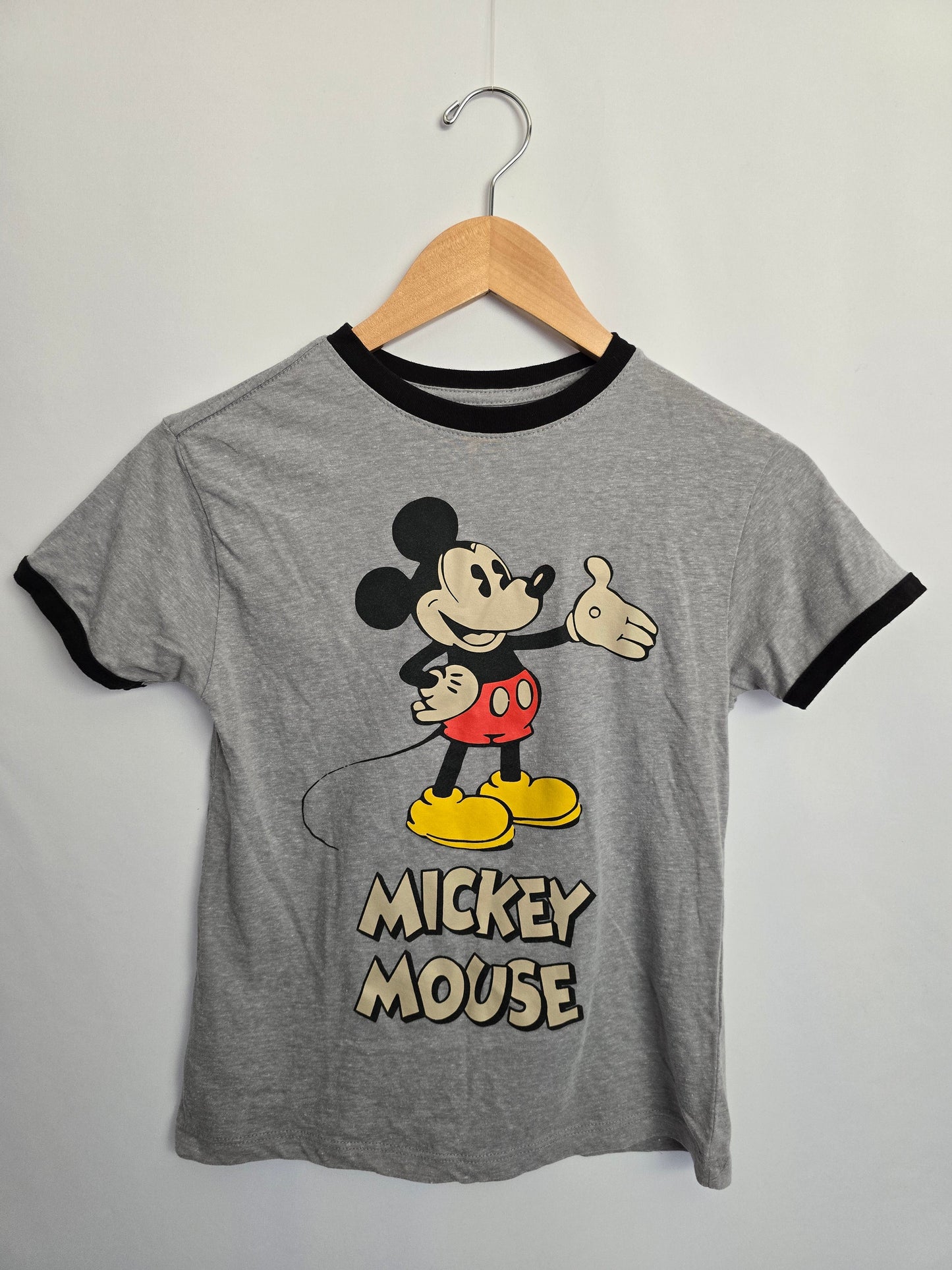 Disney Mickey & Friends Grey Graphic Tee • 8 years