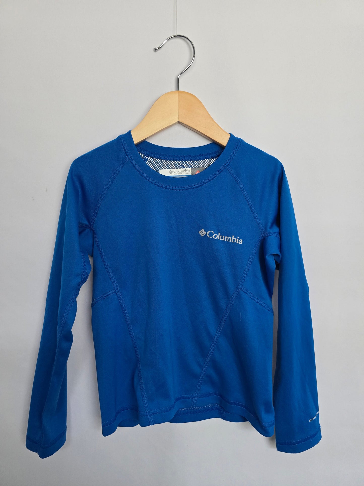 Columbia Kids Blue Baselayer Top • 4-5 years