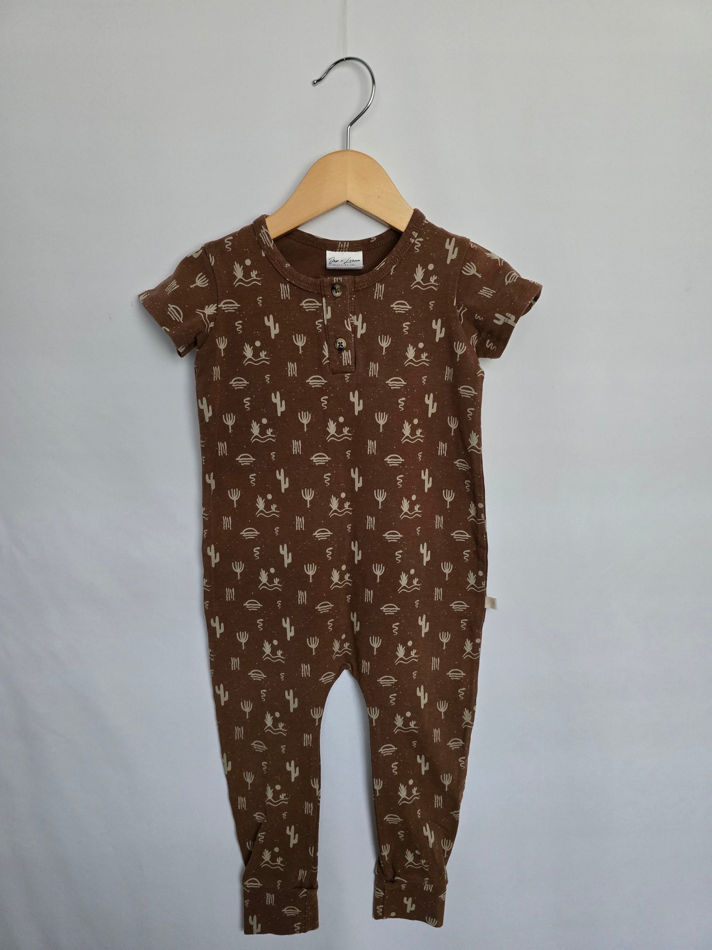 Jax & Lennon Cactus T-shirt Romper • 18-24 months