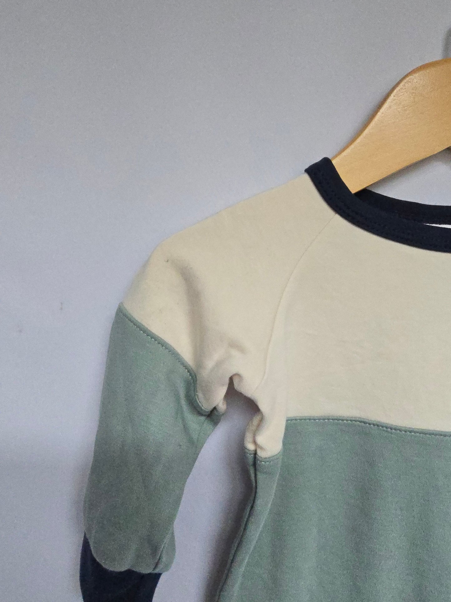 Little & Lively Color Block Crewneck • 0-6 months