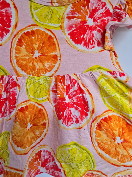 PLAY Posh Peanut Citrus Twirl Dress • 12-18 months