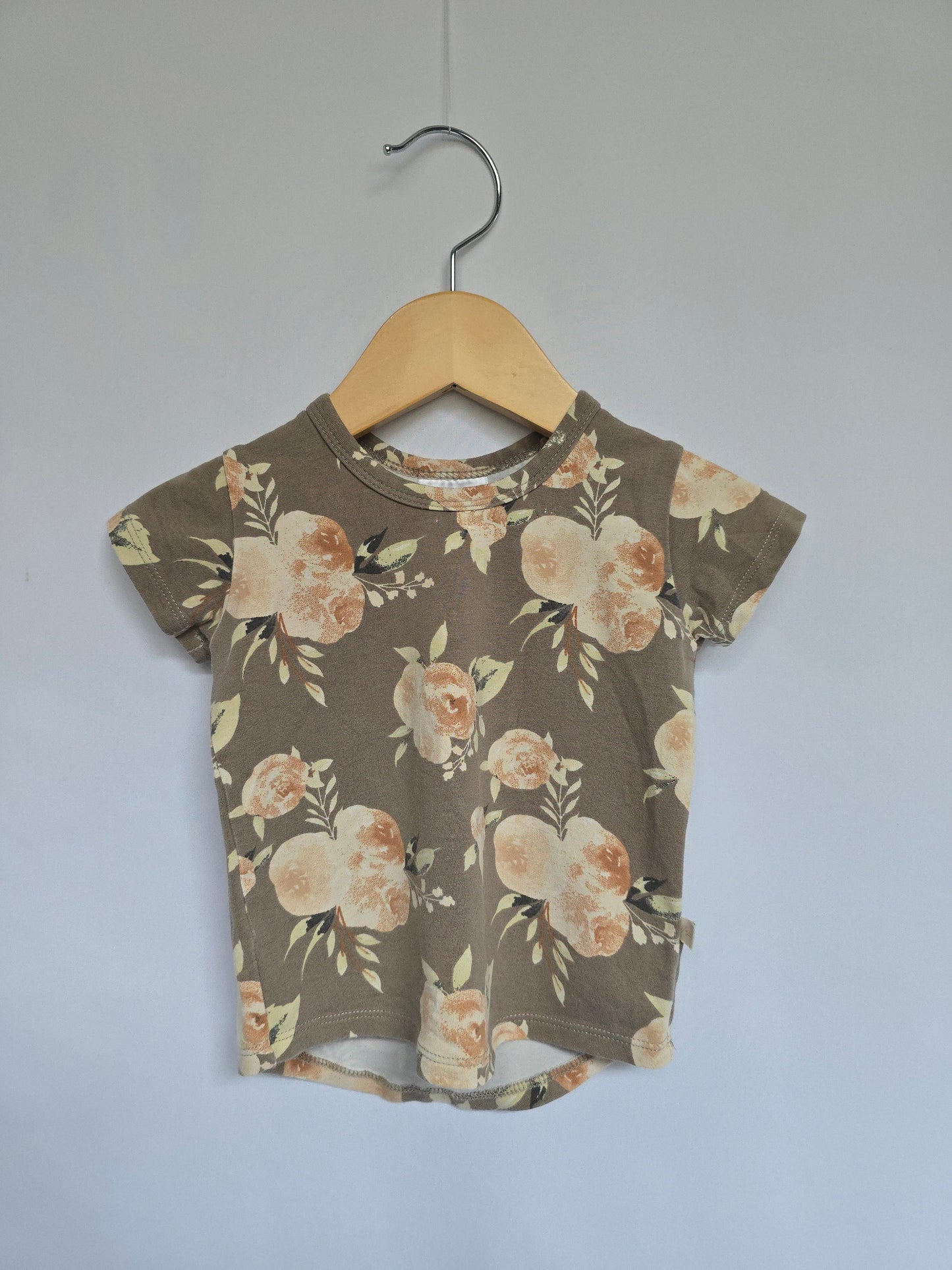 Jax & Lennon Floral Basic Tee • 0-6 months