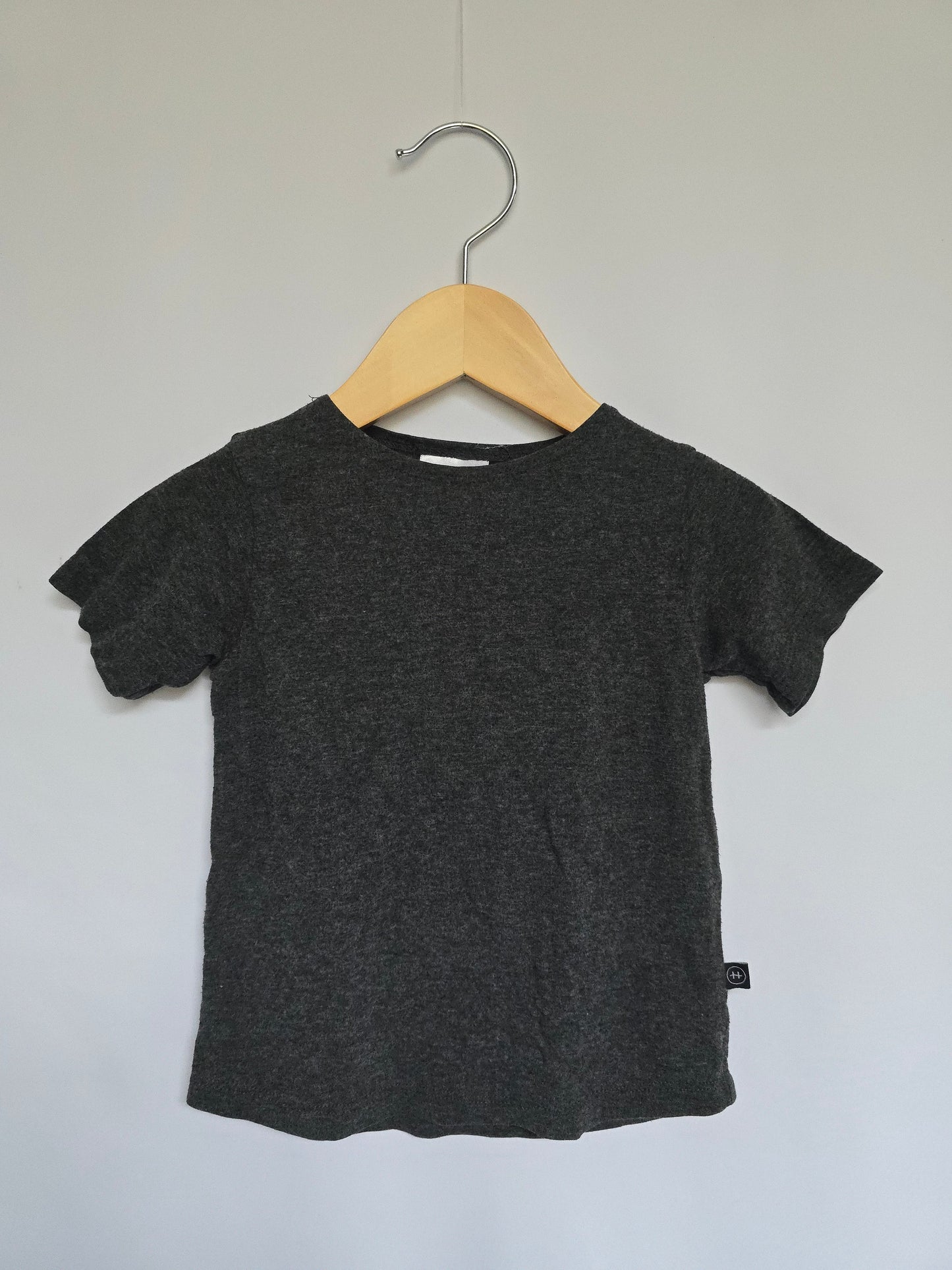 Haven Kids Dark Grey Basic Tee • 6-12 months