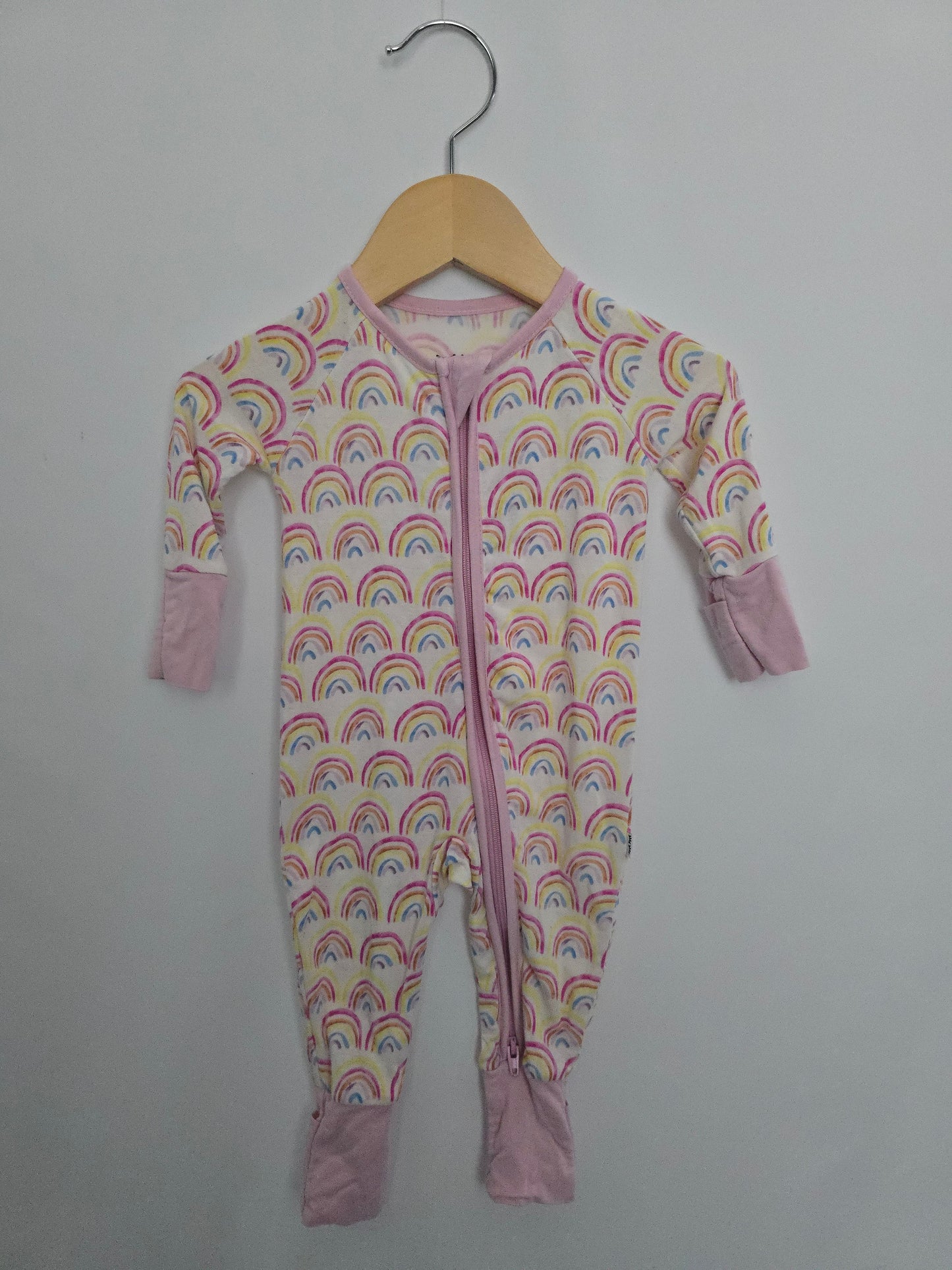 Little Sleepies Rainbow Zip Footie • Newborn