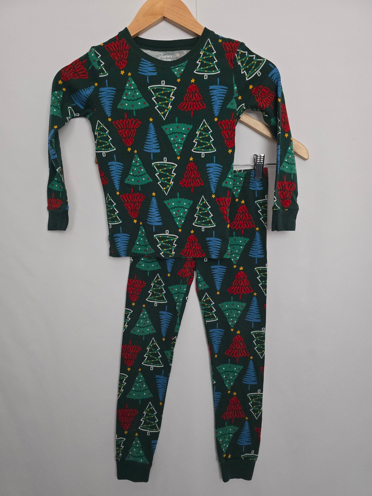 Carters Holiday Trees Pajamas • 4 years