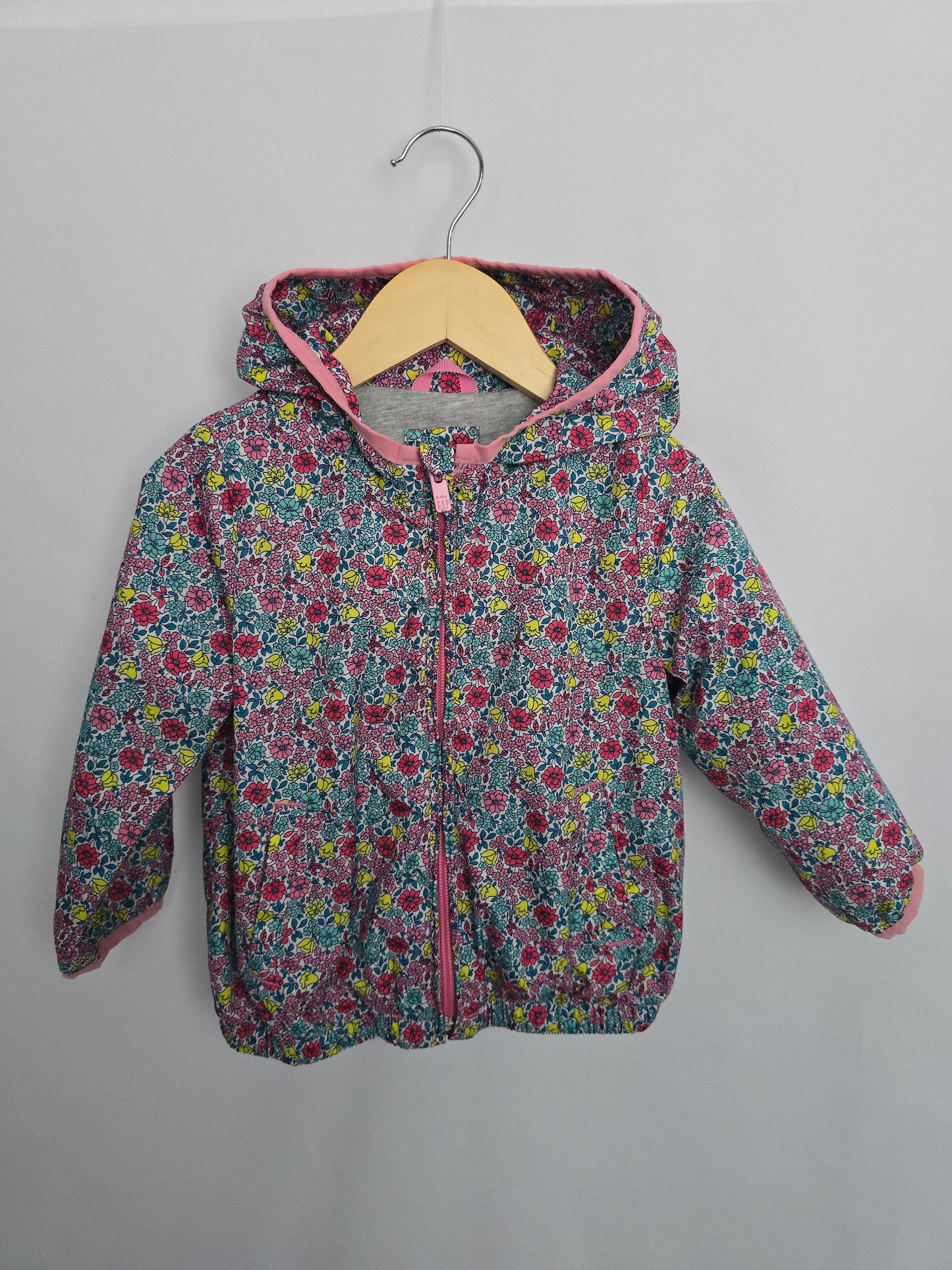 Baby Gap Floral Lined Windbreaker • 2 years