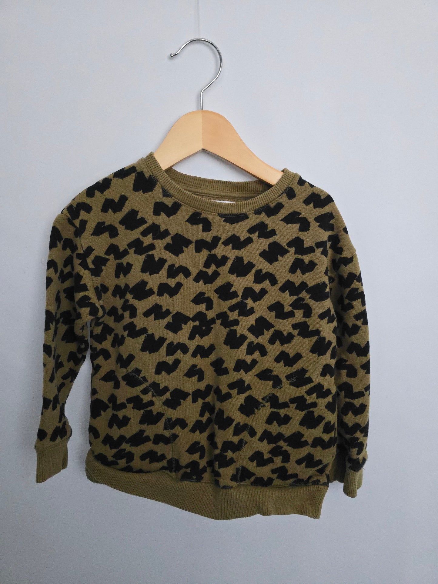 Jax & Hedley Olive Crewneck • 3-4 years