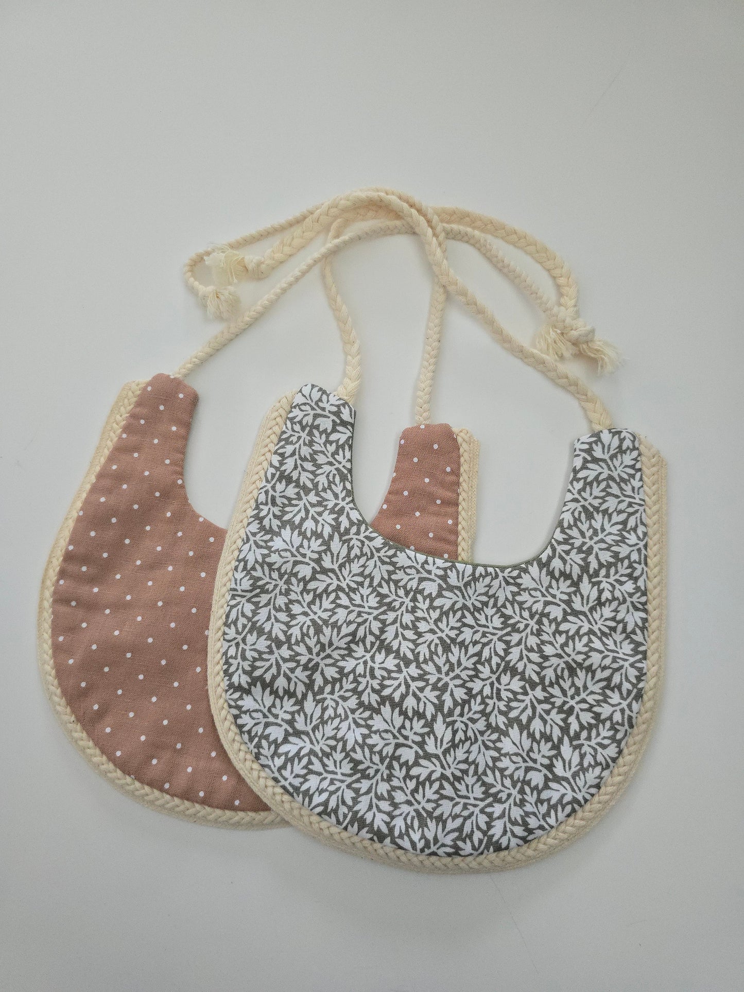 2 Pack Boho Tie Up Bibs (2)