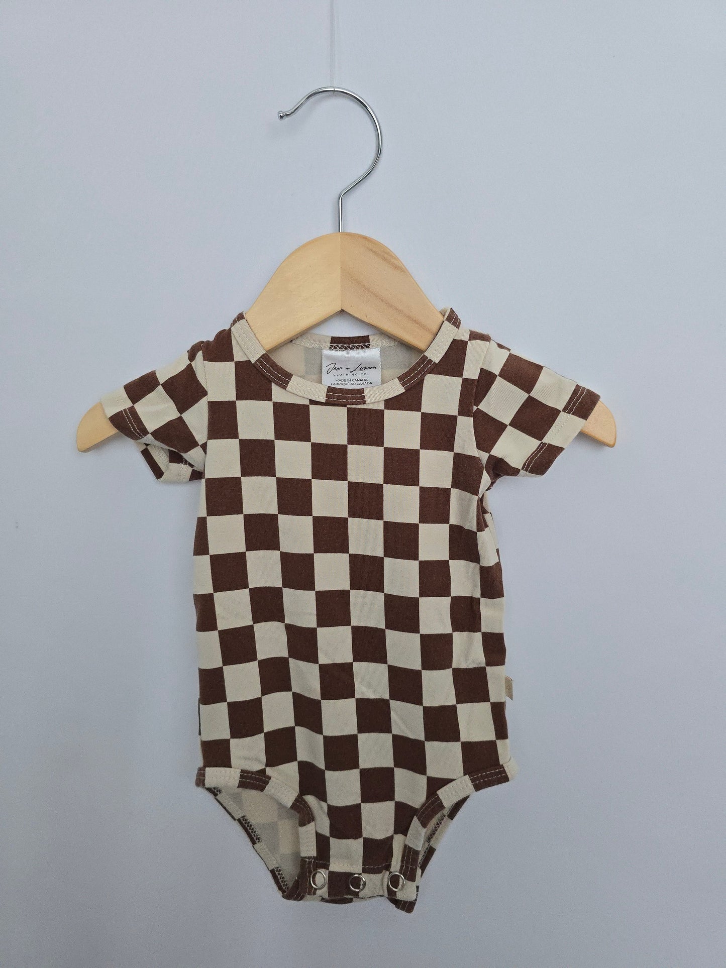 Jax & Lennon Checker Bodysuit • Newborn