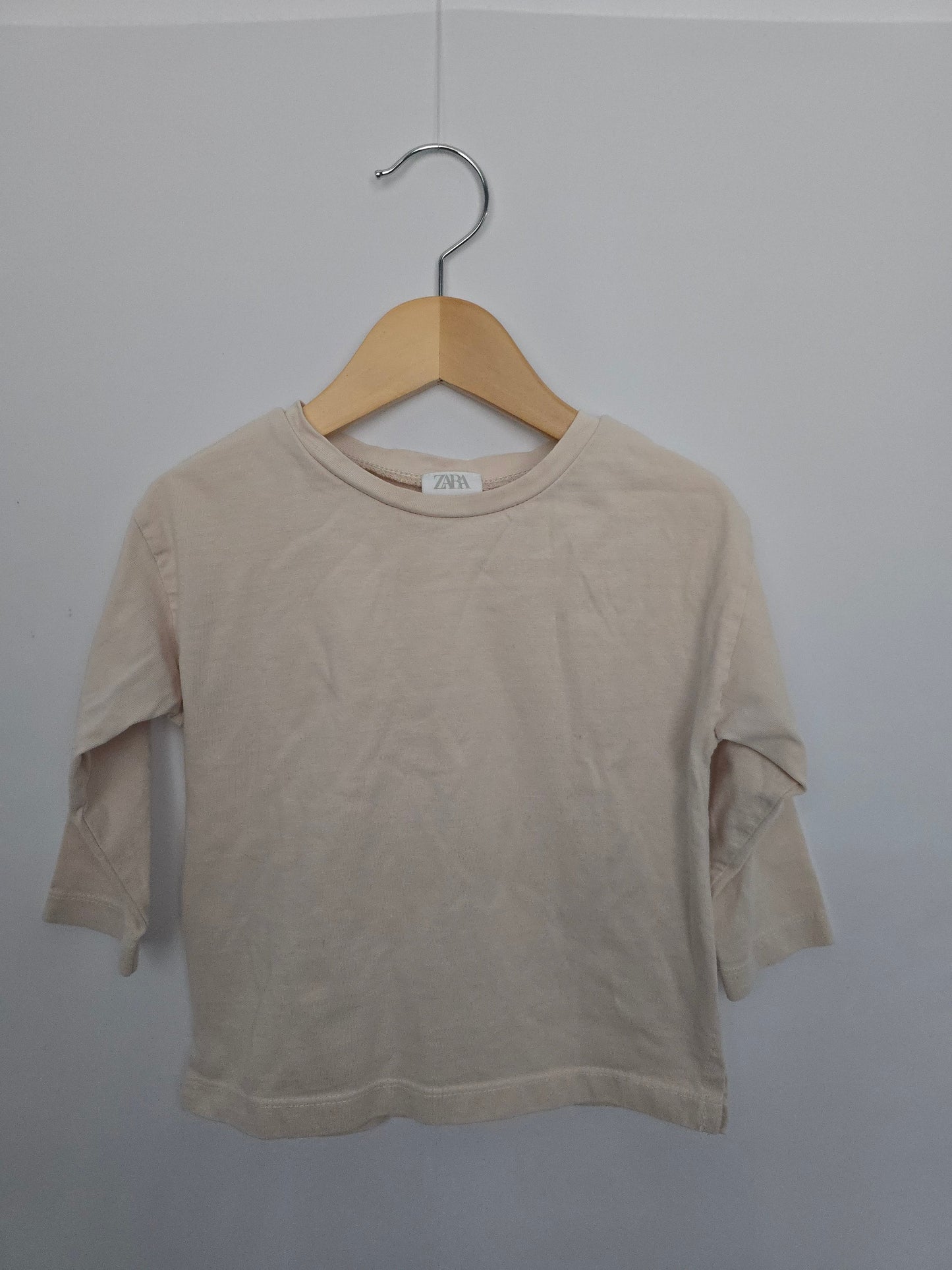 Zara Cream Long Sleeve Shirt • 12-18 months