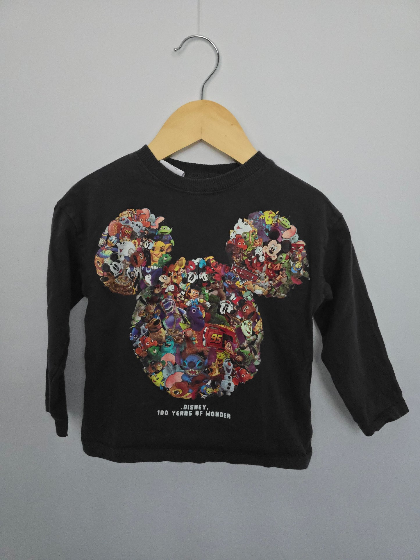 Zara Disney 100 Long Sleeve Graphic Tee • 18-24 months