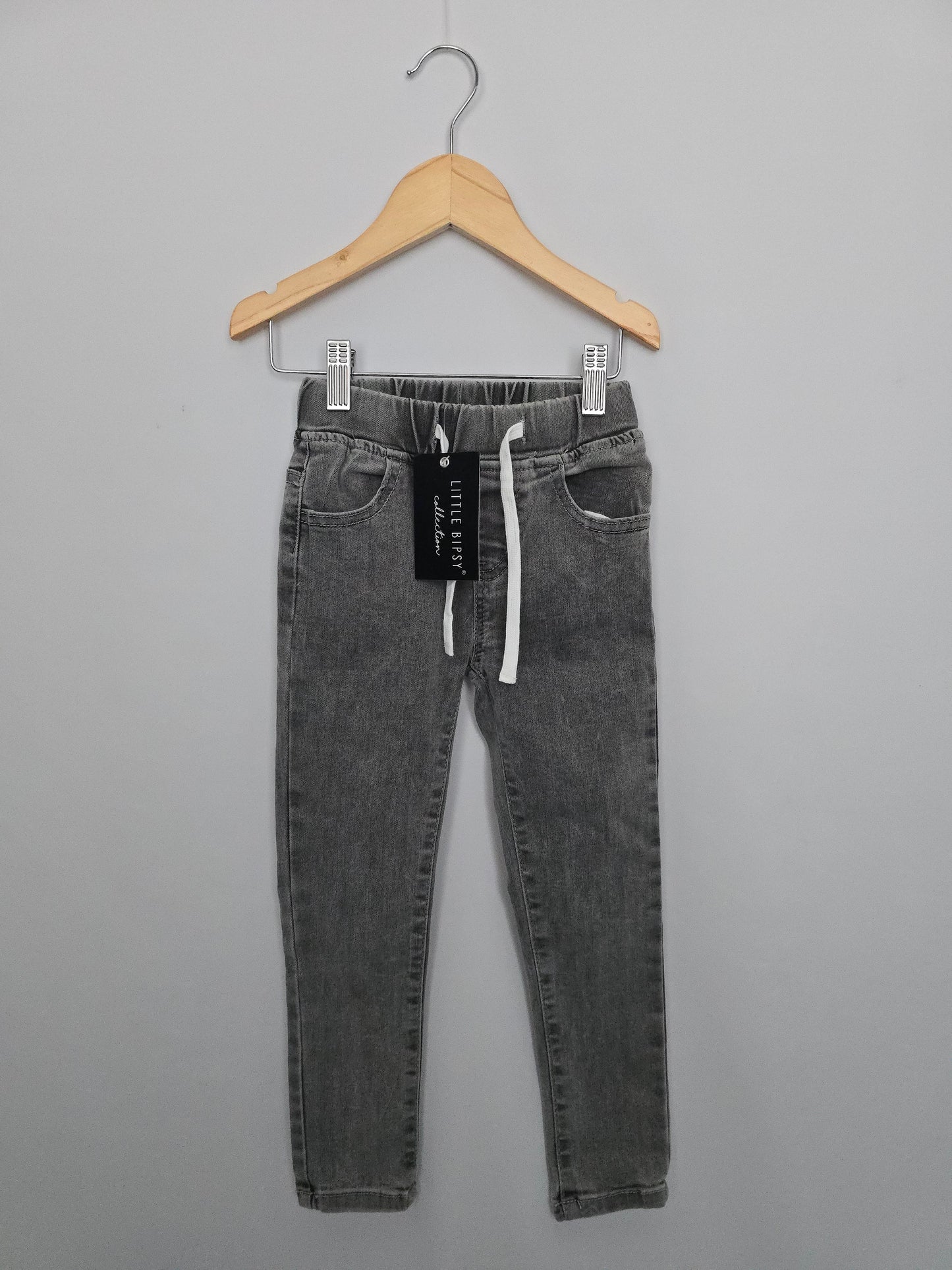 NEW Little Bipsy Grey Skinny Jeans • 4-5 years