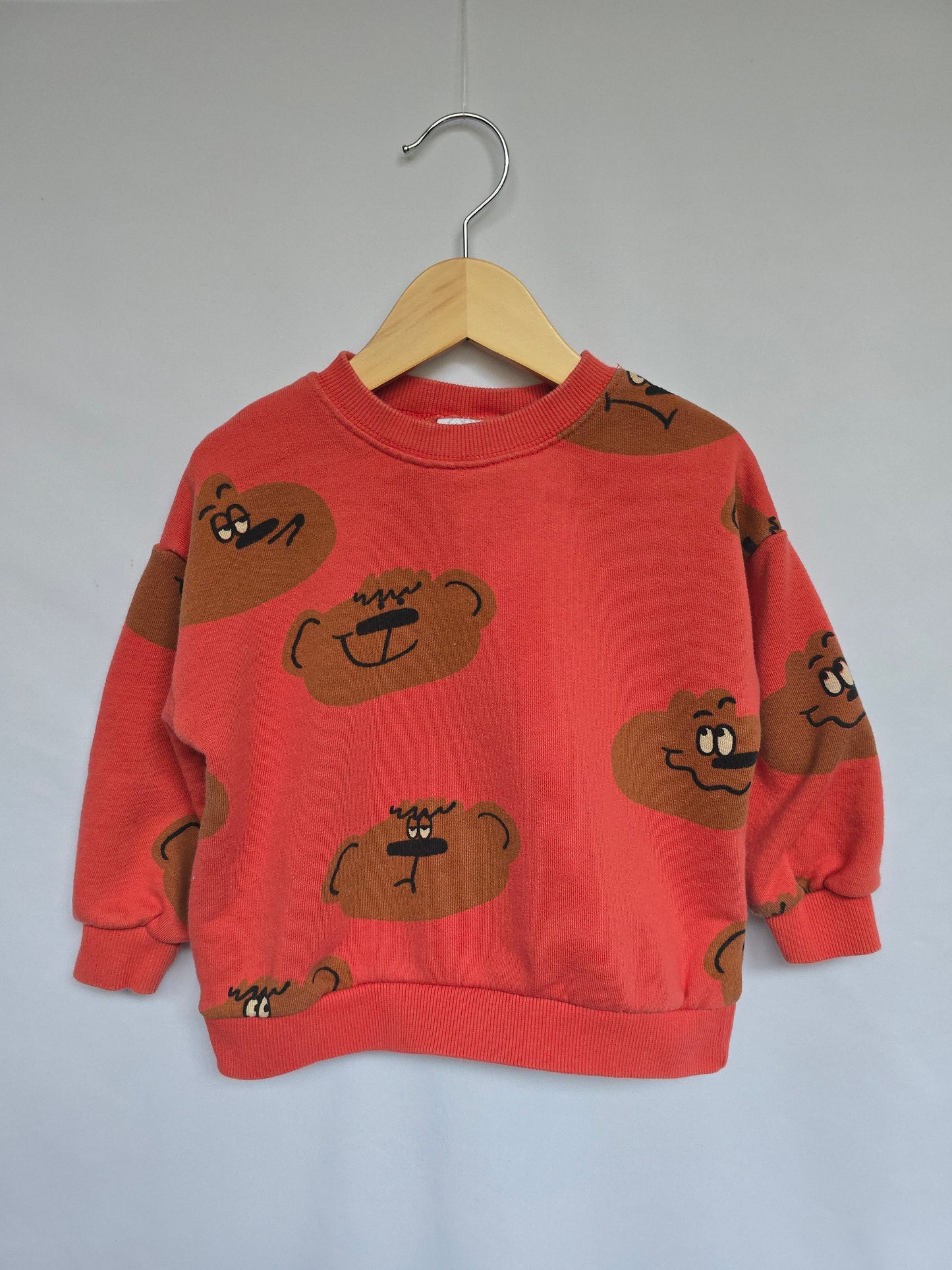 Zara Funky Bears Crewneck *stains* • 3 years