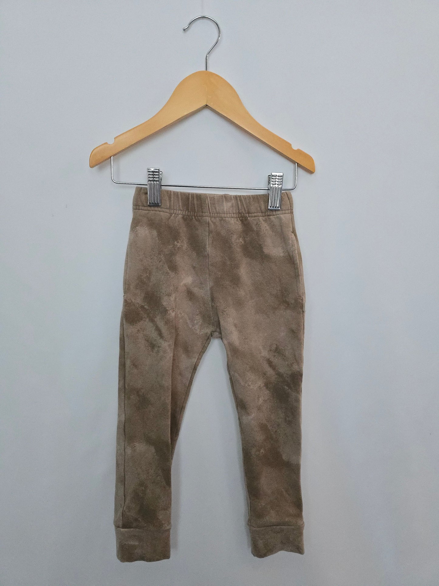 Jax & Lennon Tan Stonewash Joggers • 18-24 months