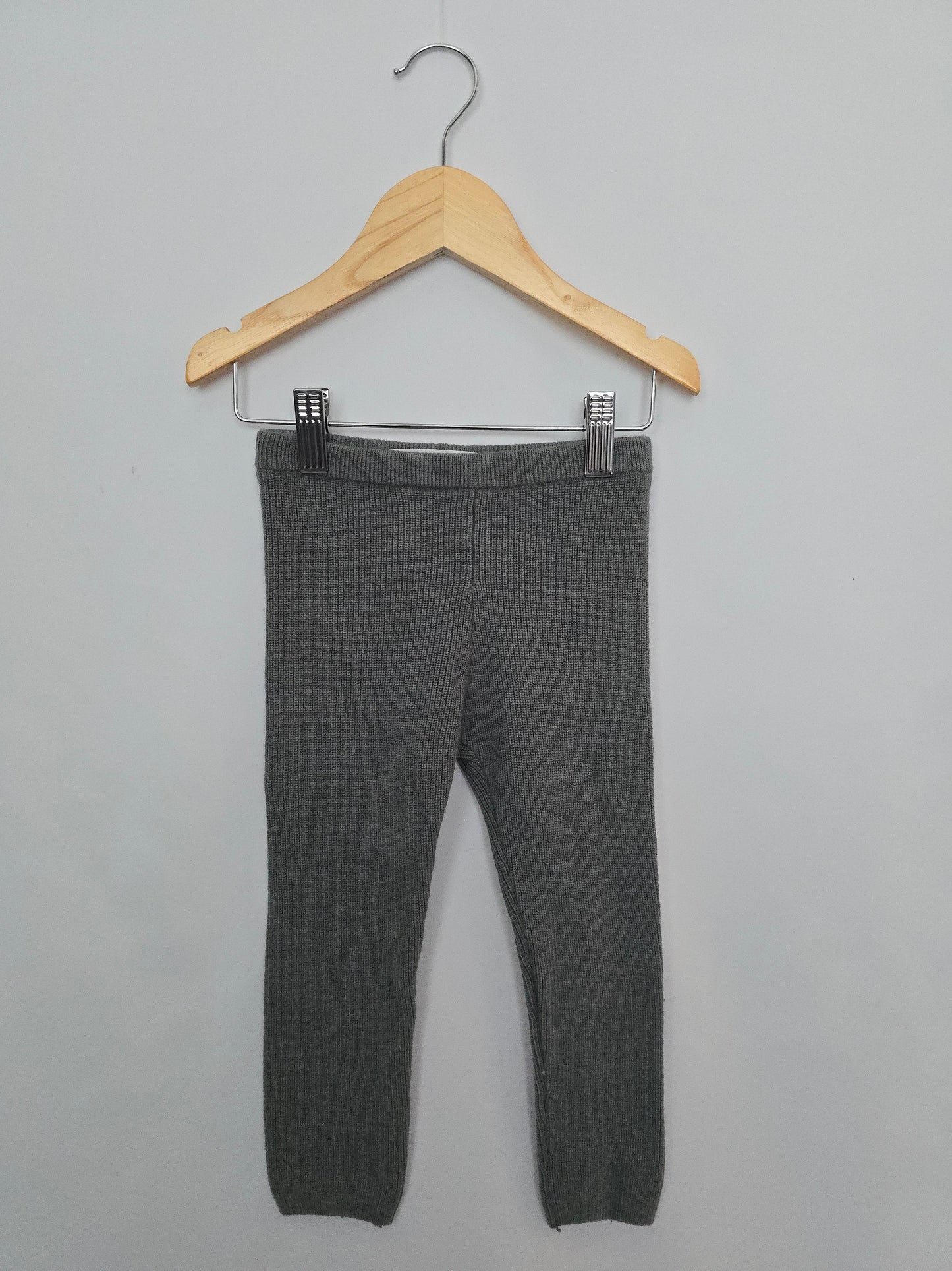 Zara Blue/Grey Wool Blend Leggings • 2-3 years
