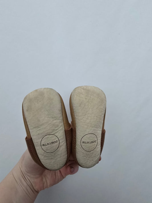 Minimoc Two-Tone Brown Soft Sole Shoes • 2C