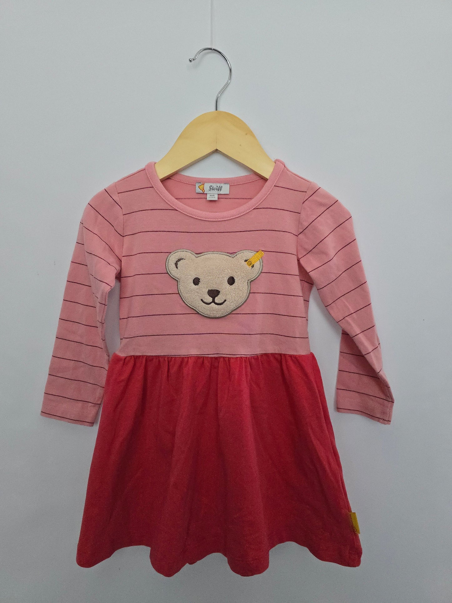 Steiff Bear Cotton Dress • 12-18 months