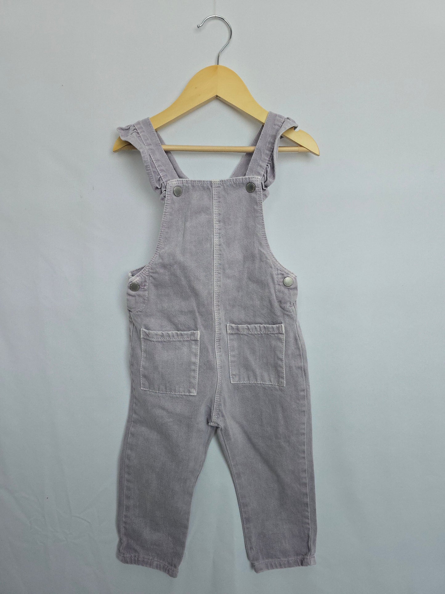 Zara Lavender Denim Overalls • 18-24 months