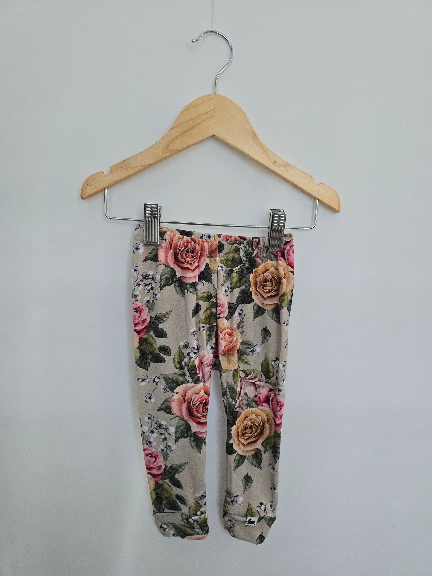 Little & Lively Antique Floral Leggings • 6-9 months