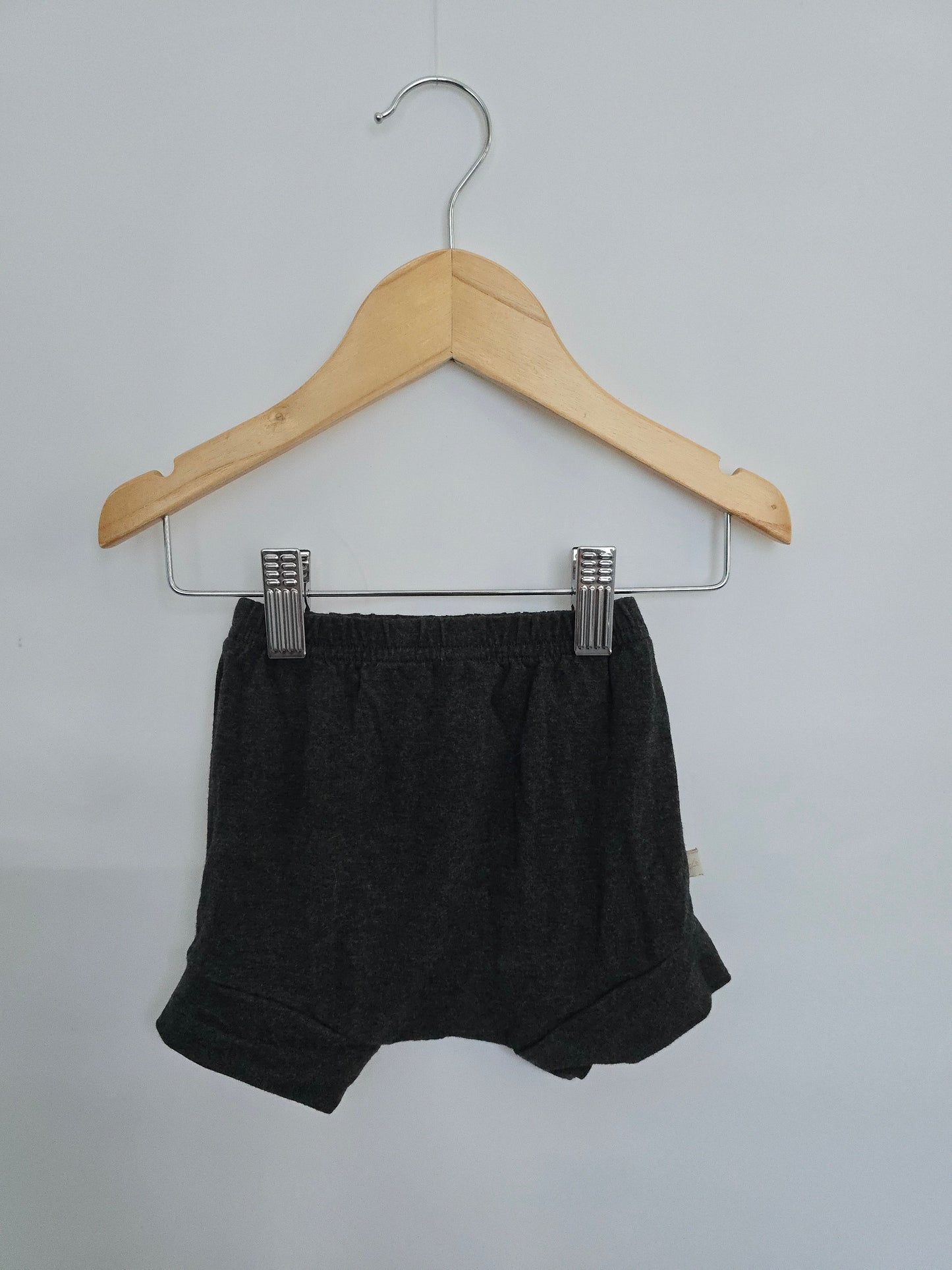 Jax & Lennon Grey Bamboo Shorties • 0-6 months