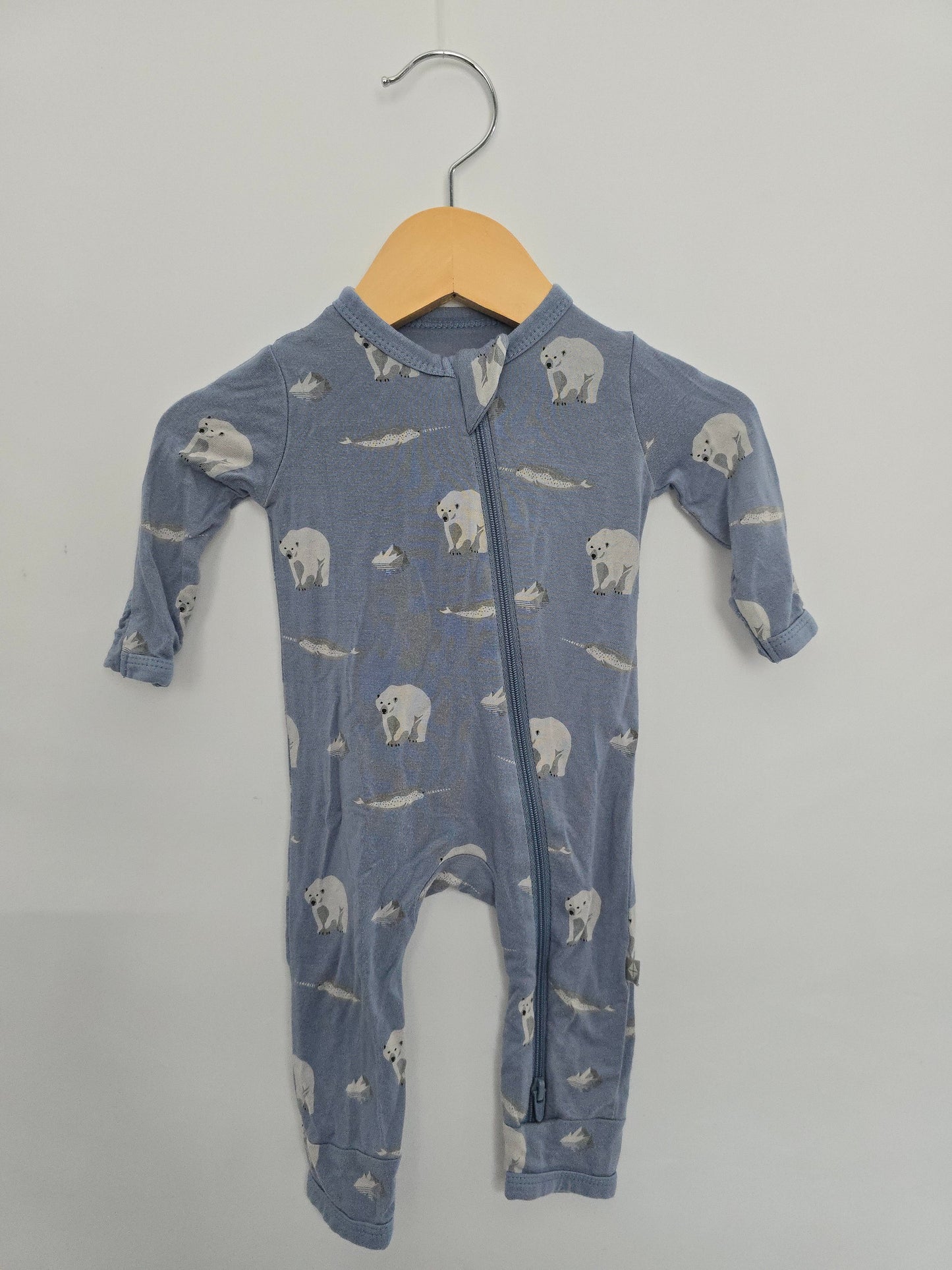 Kyte Arctic Zip Romper • Newborn