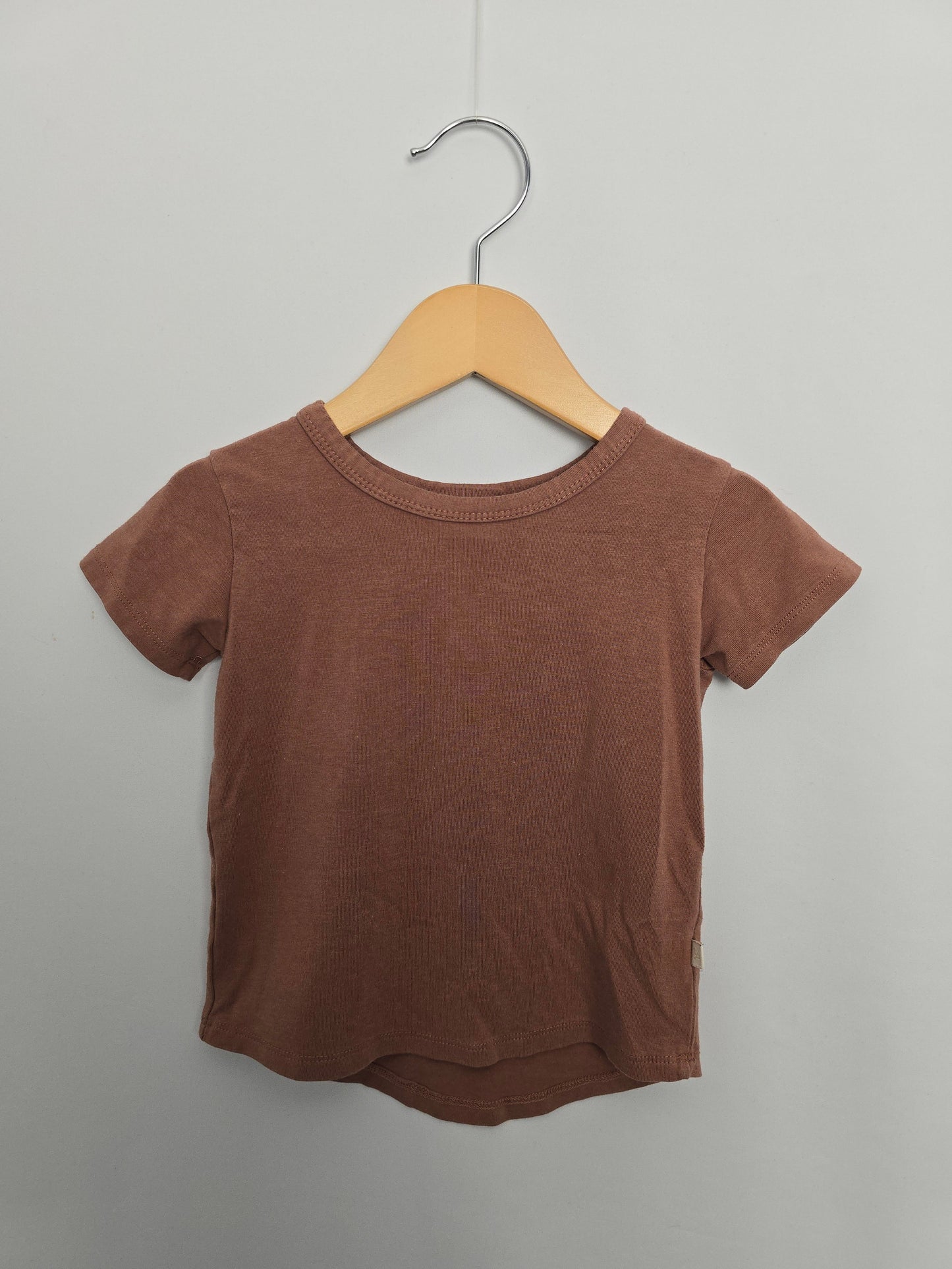 Jax & Lennon Driftwood Basic Tee • 12-18 months