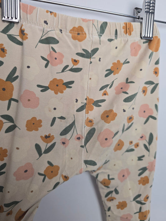 Jax & Lennon Summer Floral Leggings *stains* • 2-3 years