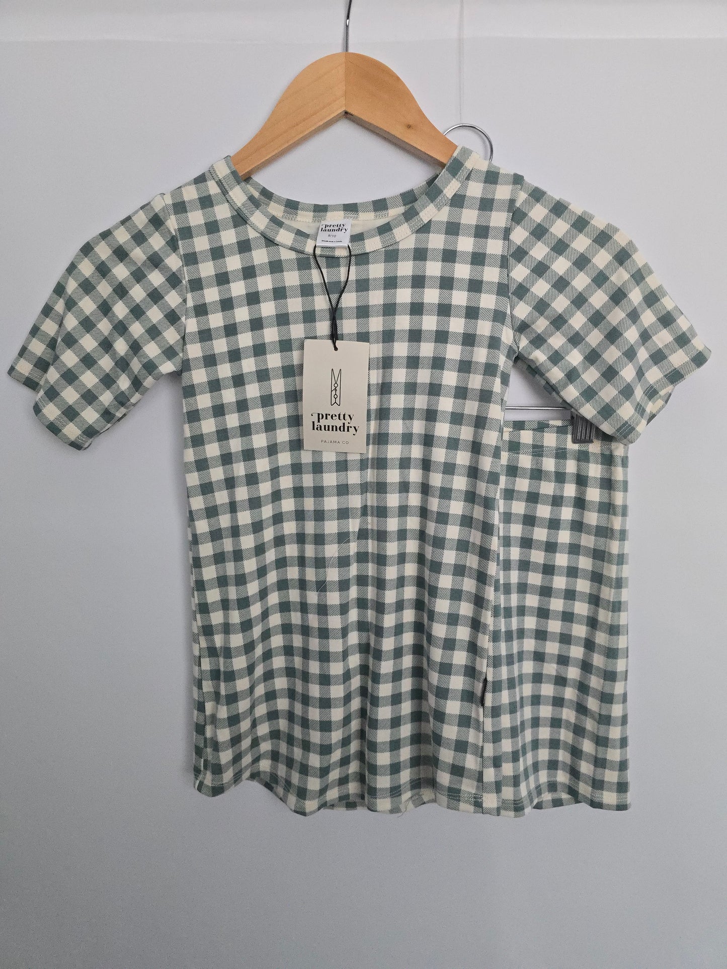 NEW Pretty Laundry by Little & Lively Gingham Pajamas • 9-10 years