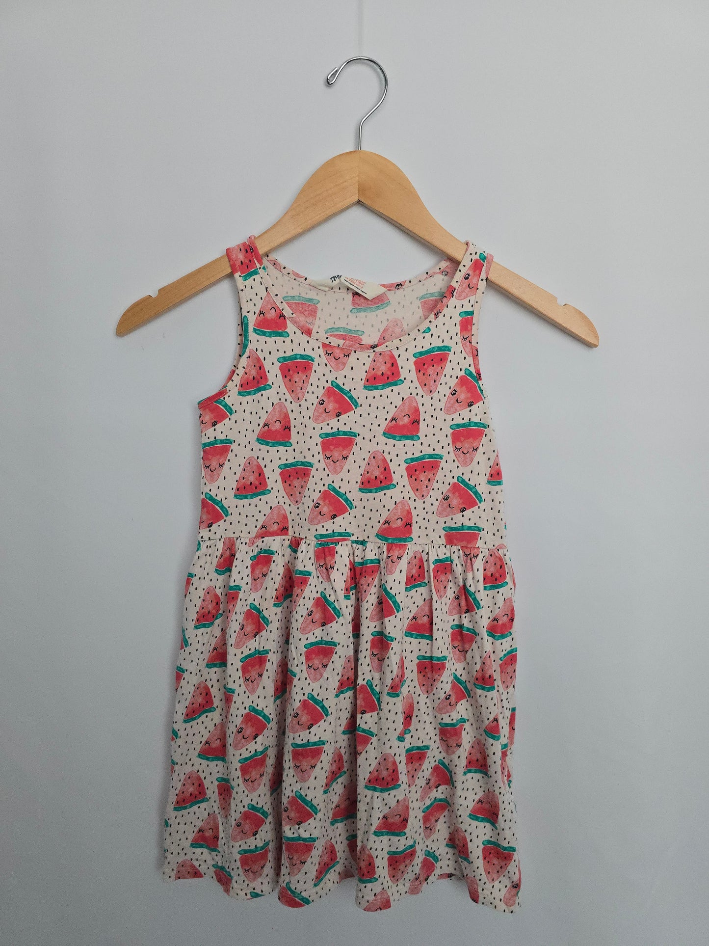 H&M Speckled Watermelon Tank Dress • 6-8 years