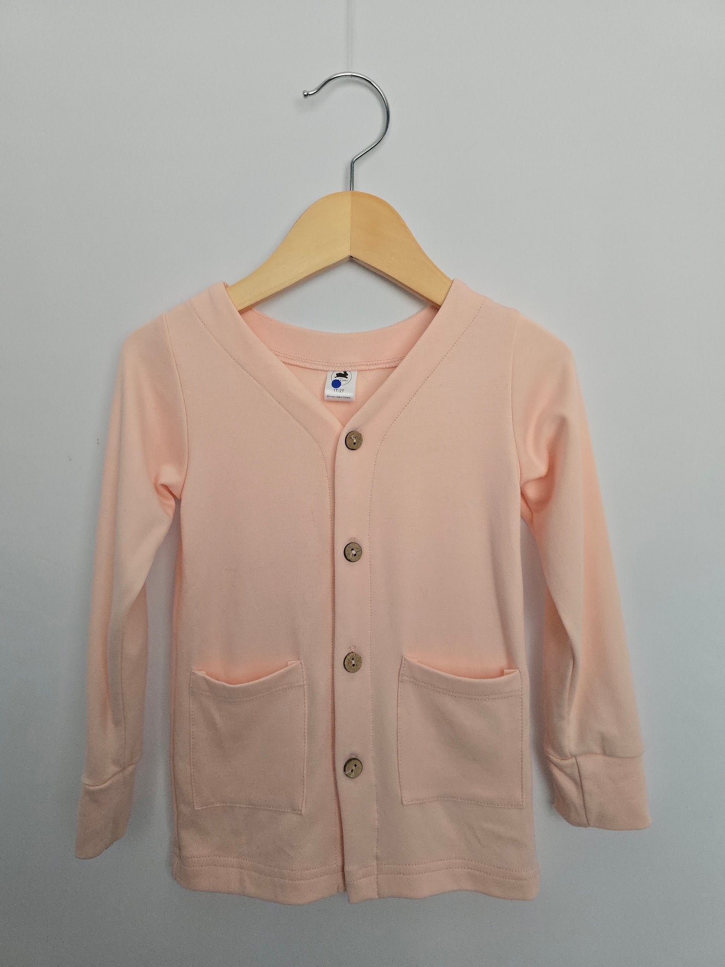 NEW Little & Lively Pink Button Cardigan • 1-2 years