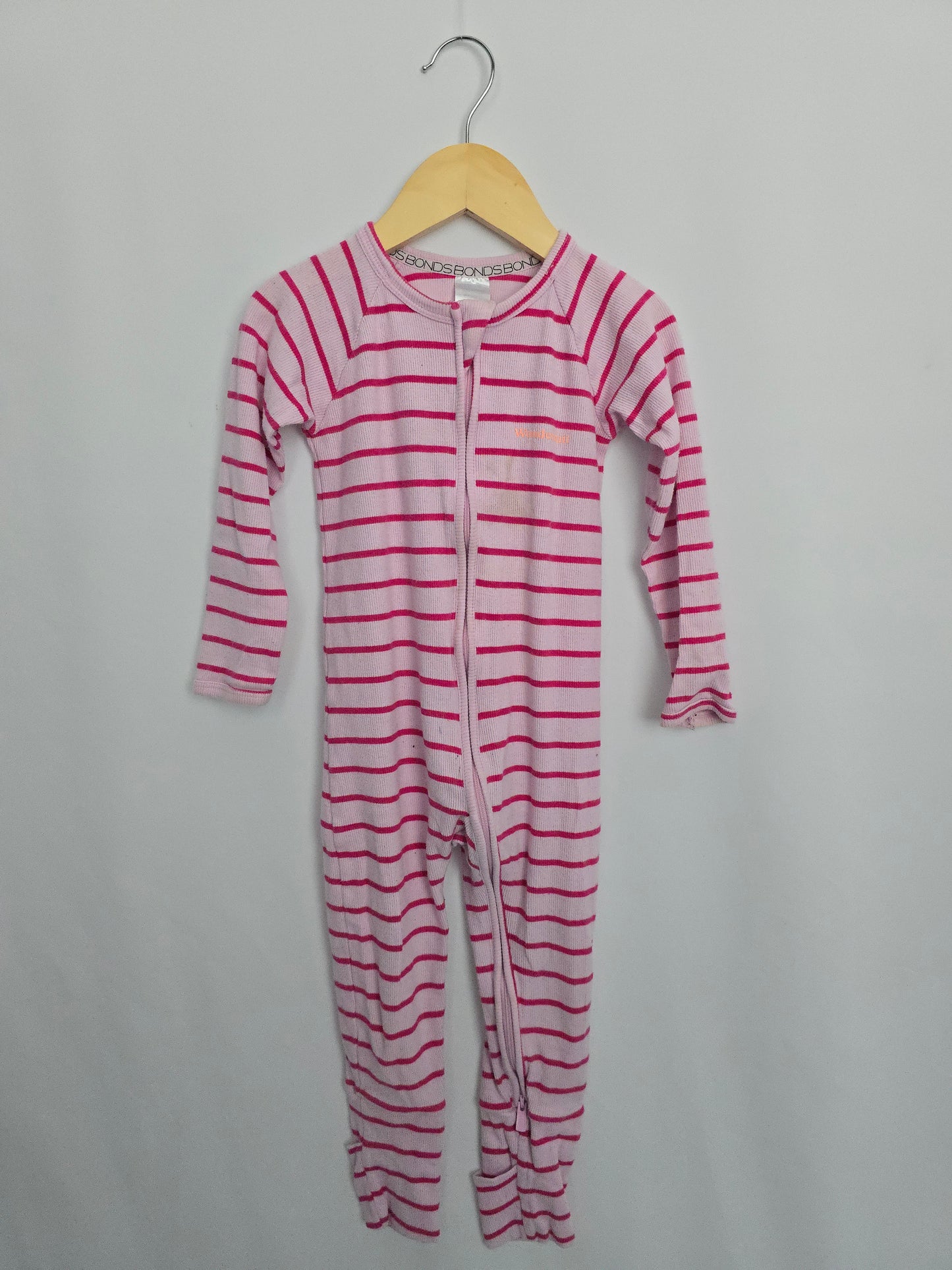 PLAY Bonds Pink Stripe Wondersuit • 18-24 months