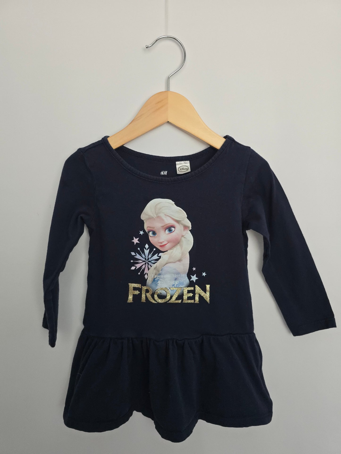 H&M Frozen Peplum Dress • 18-24 months