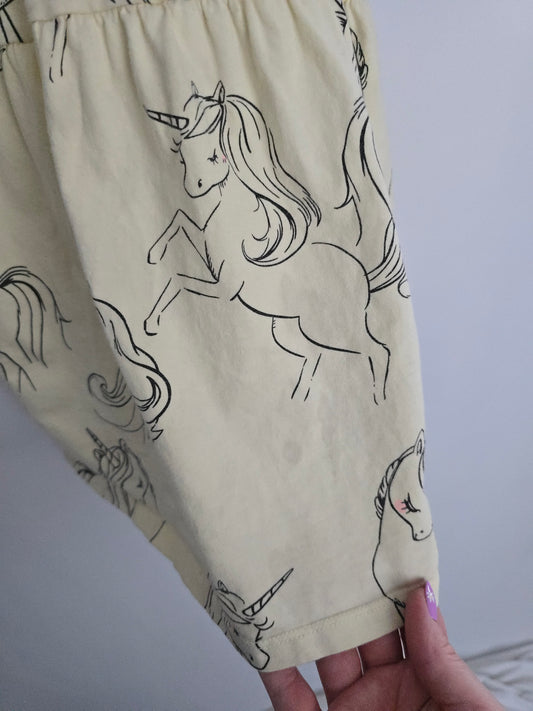PLAY H&M Yellow Unicorn Dress • 2-4 years