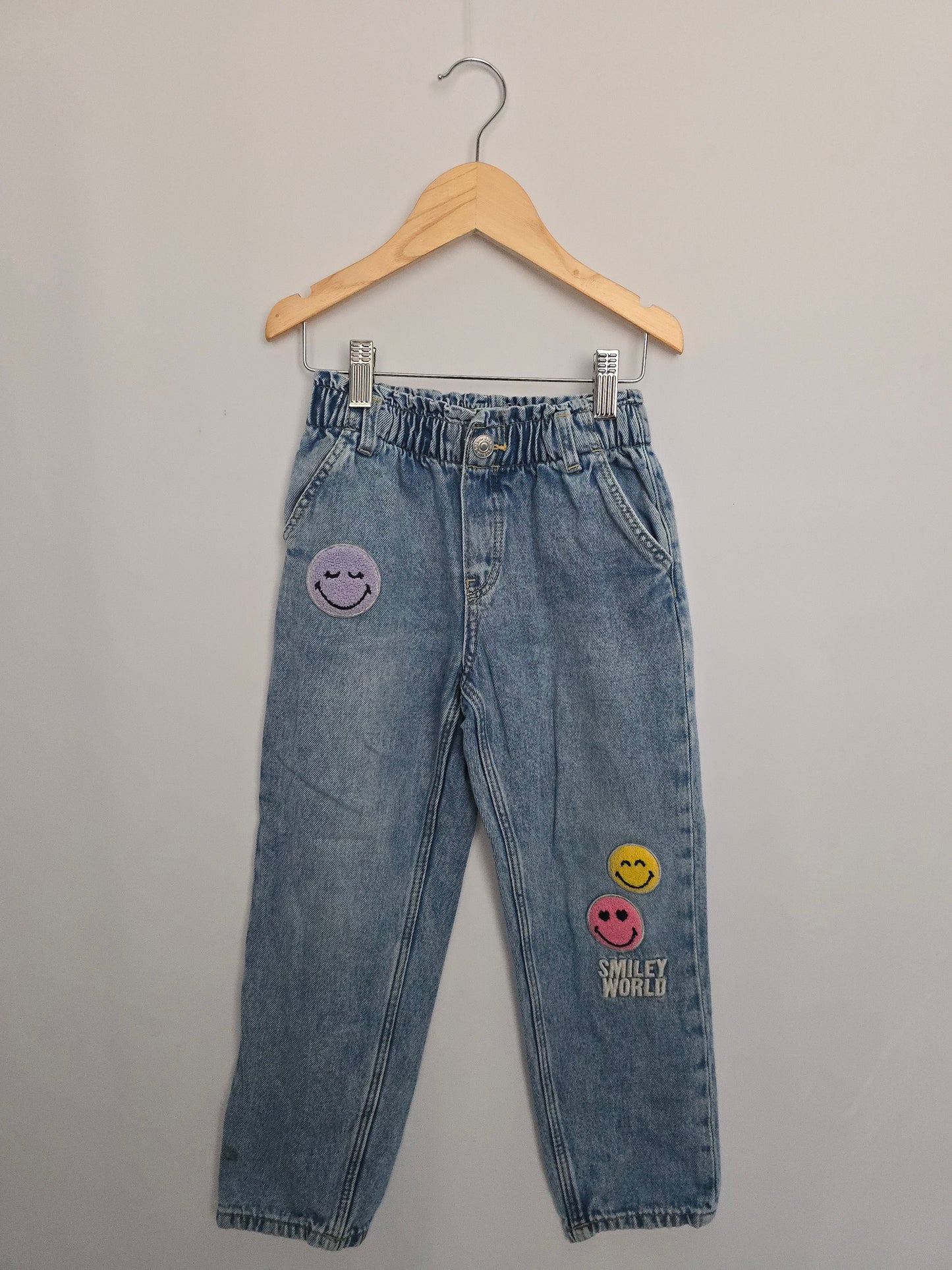 H&M Smiley World Relaxed Fit Jeans • 5-6 years