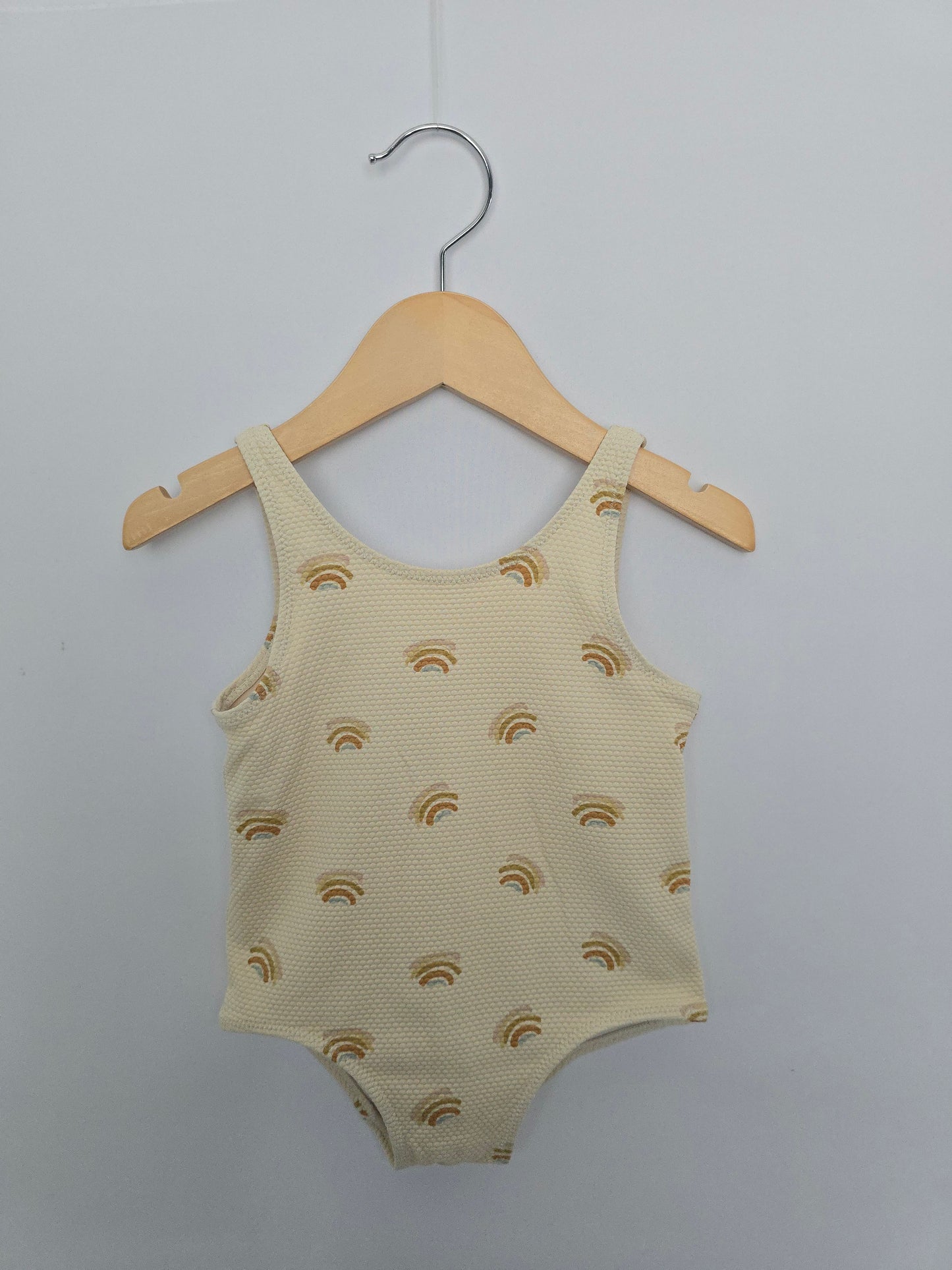 H&M Rainbow Swimsuit • 9-12 months