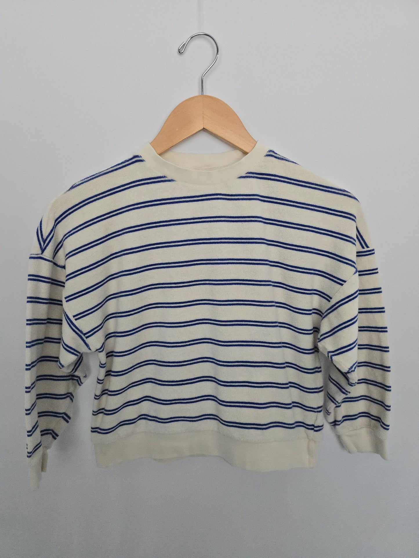 The Campemento Terry Stripe Crewneck • 7-8 years