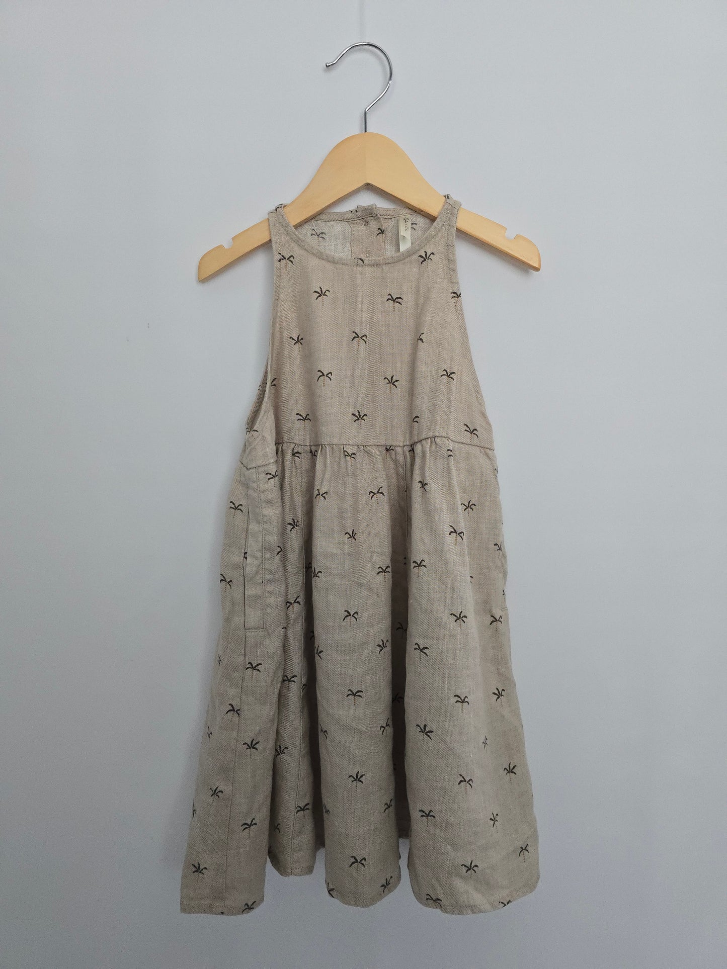 Rylee + Cru Palms Linen Blend Desert Dress • 2-3 years