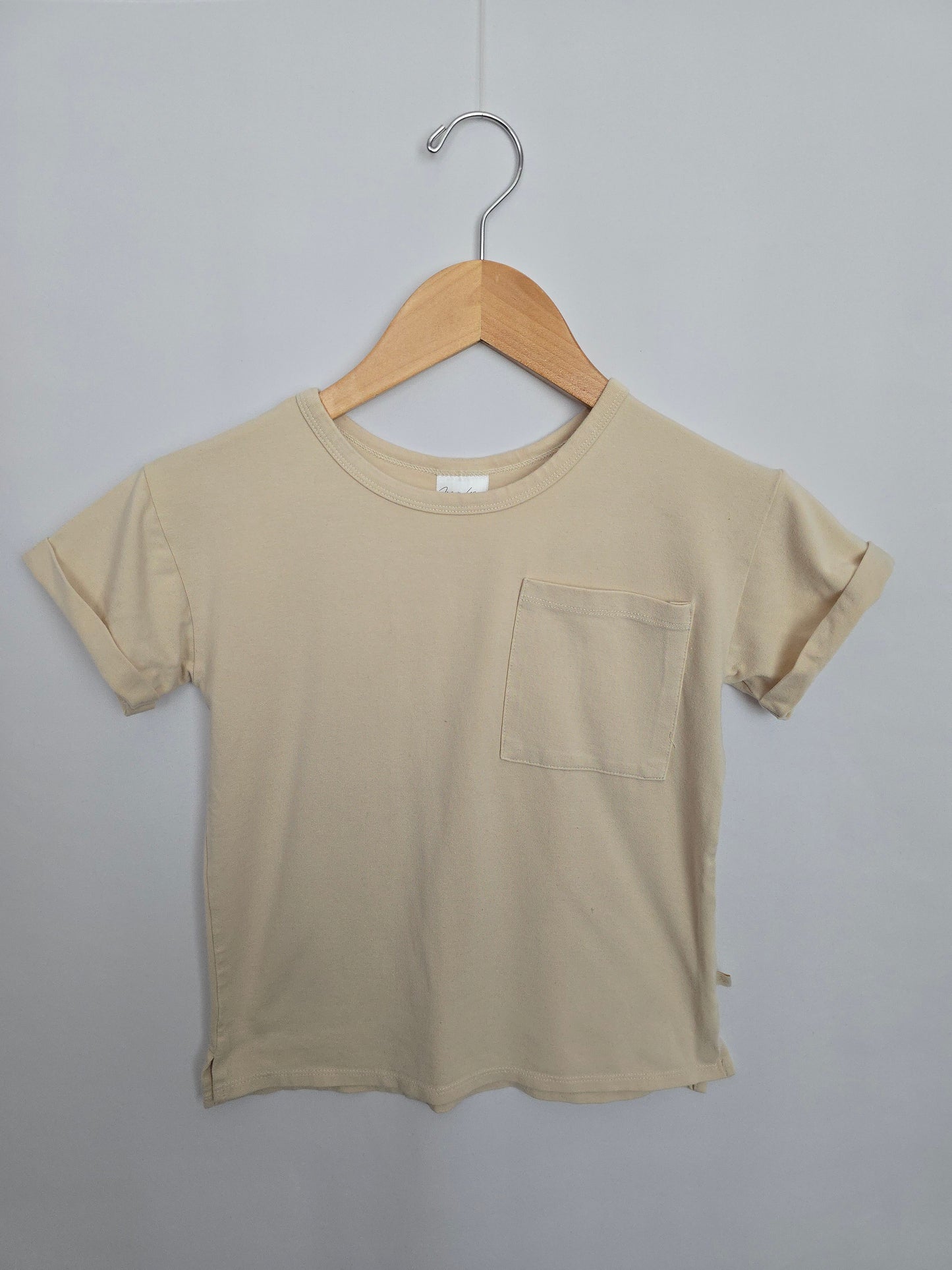 Jax & Lennon Bone Boxy Tee • 3-4 years